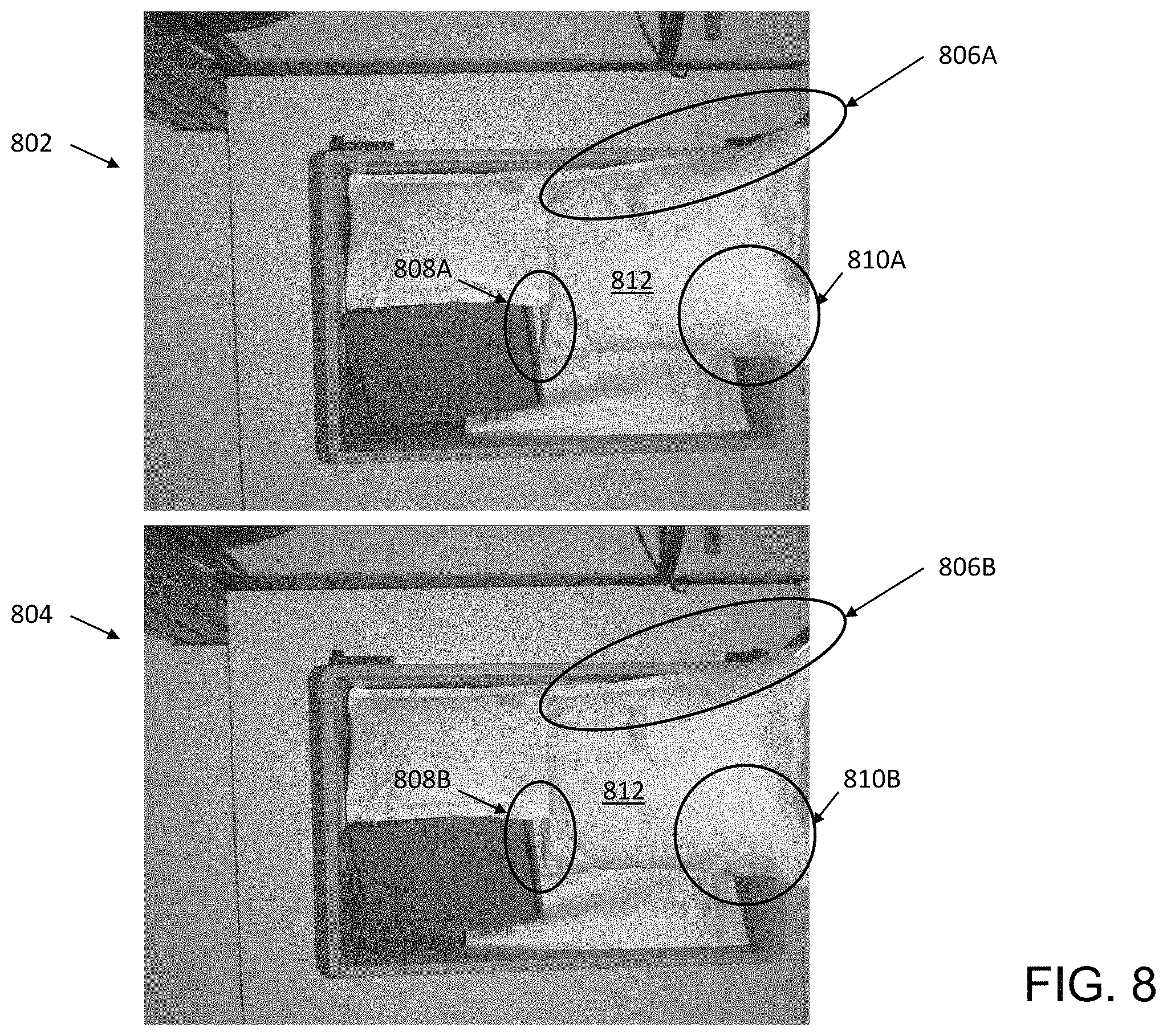 Patent US11776137 Figure 8 – Systems and methods for detecting motion during 3D data reconstruction