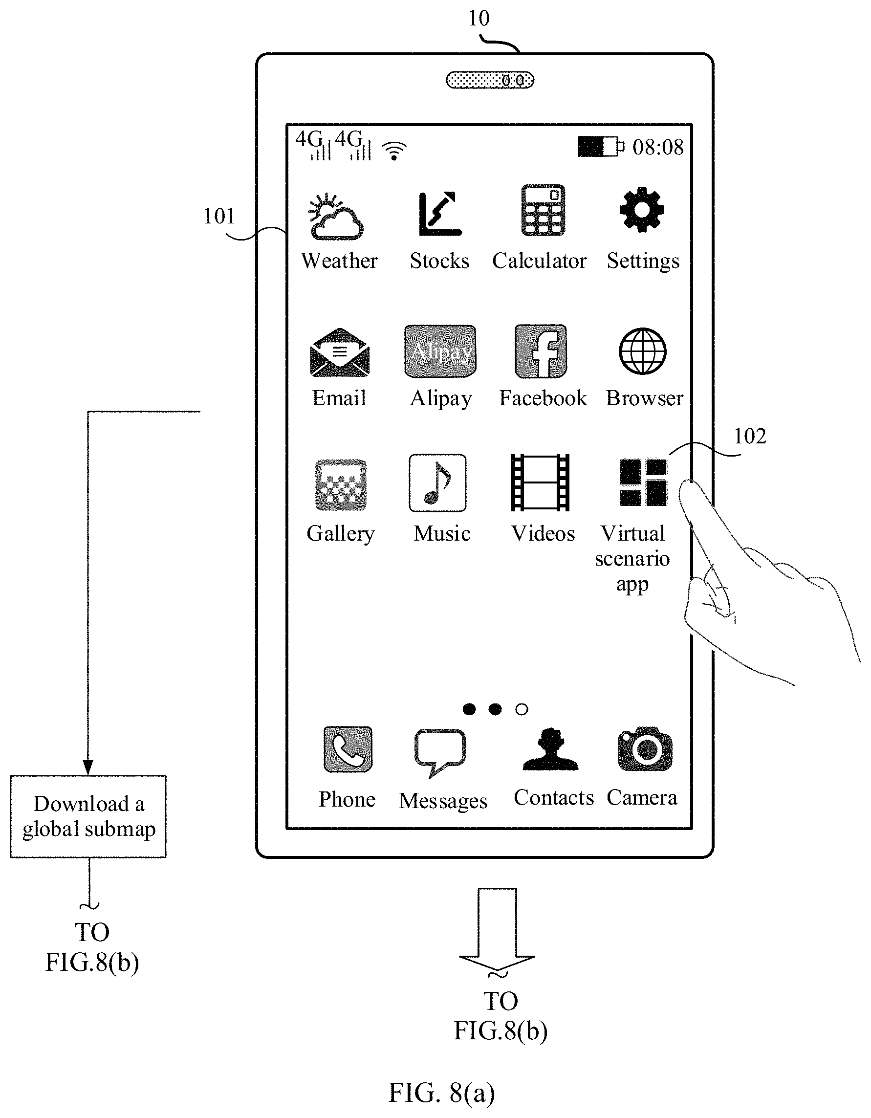 Patent US11776151 Figure 8 – Method for displaying virtual object and electronic device