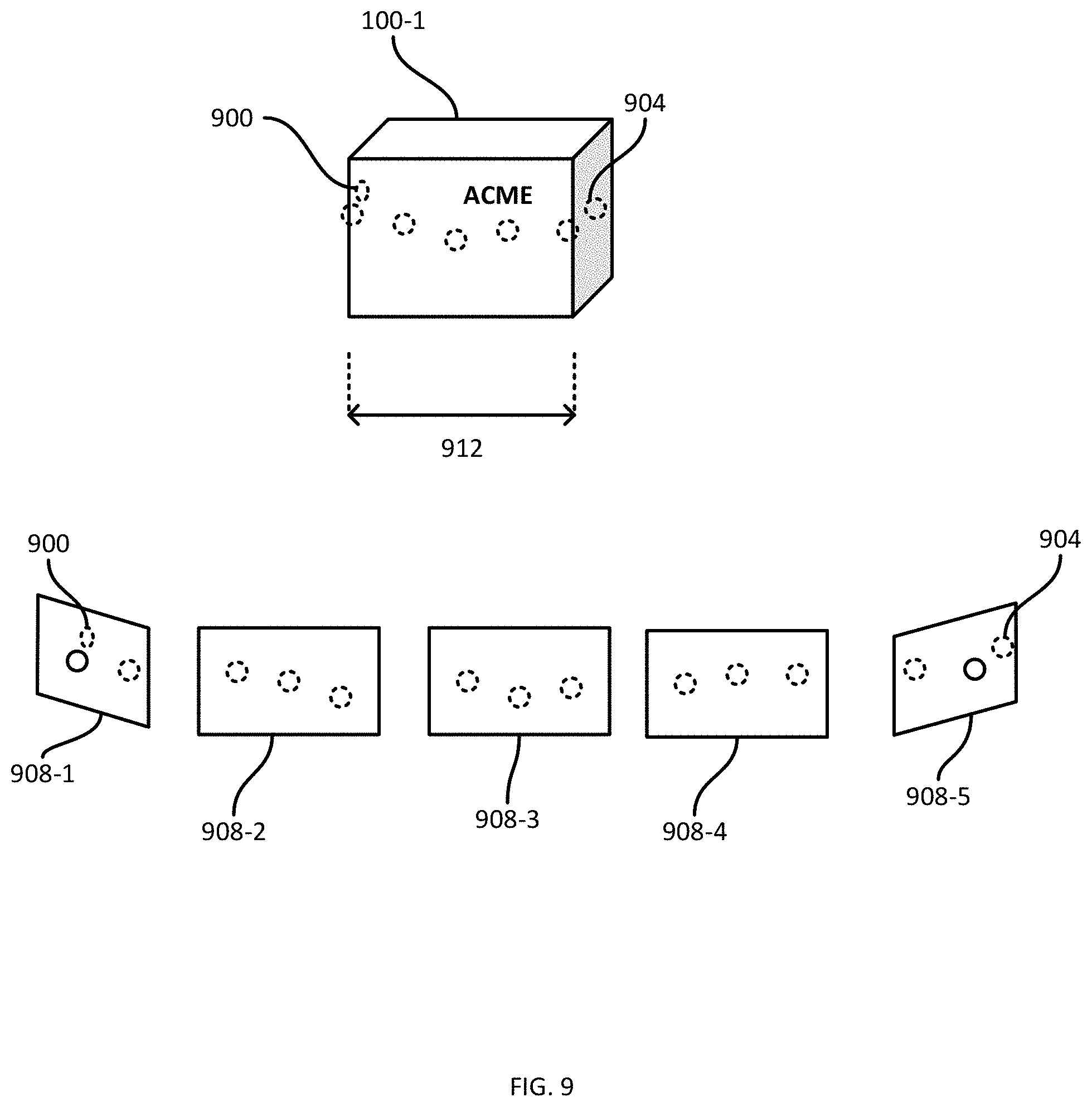Patent US11776153 Figure 9 – Method, system and apparatus for mobile dimensioning