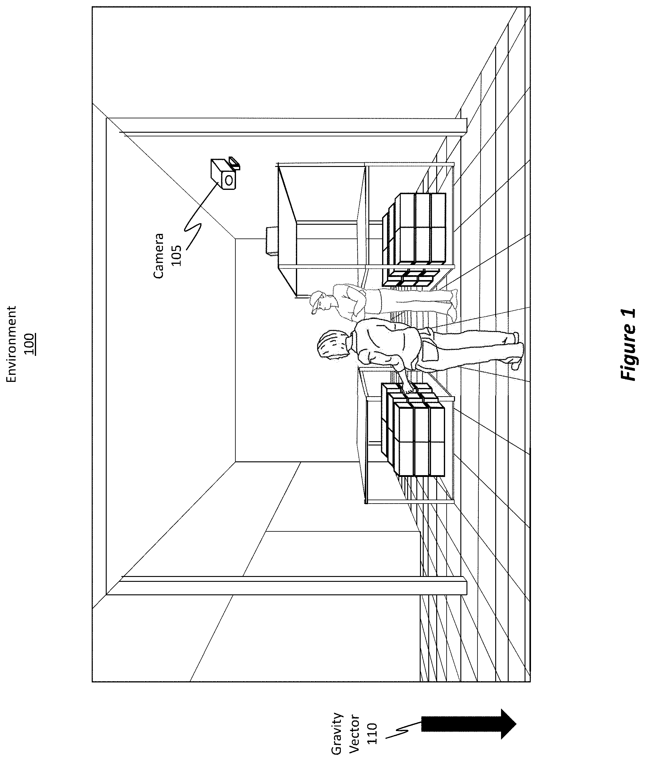 Patent US11776160 Figure 1 – Auto calibrating a single camera from detectable objects