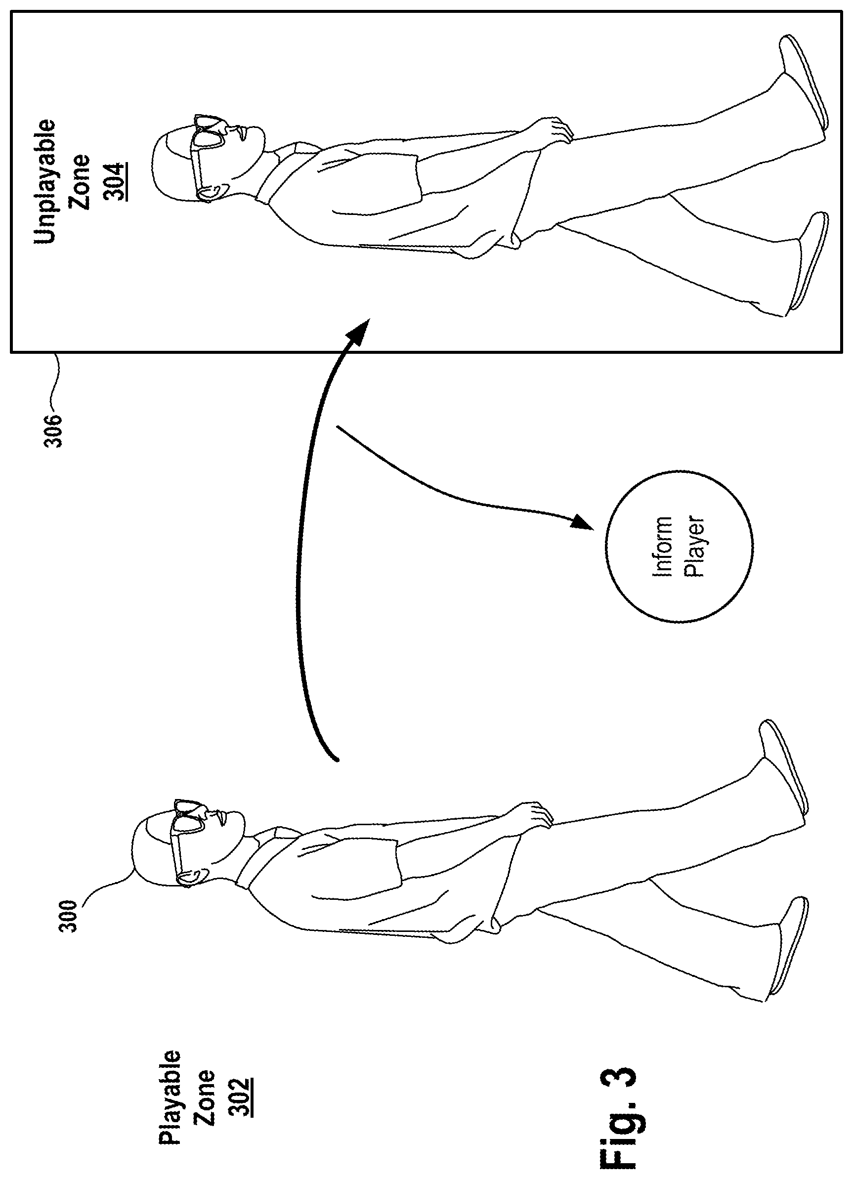 Patent US11776166 Figure 3 – Discrimination between virtual objects and real objects in a mixed reality scene