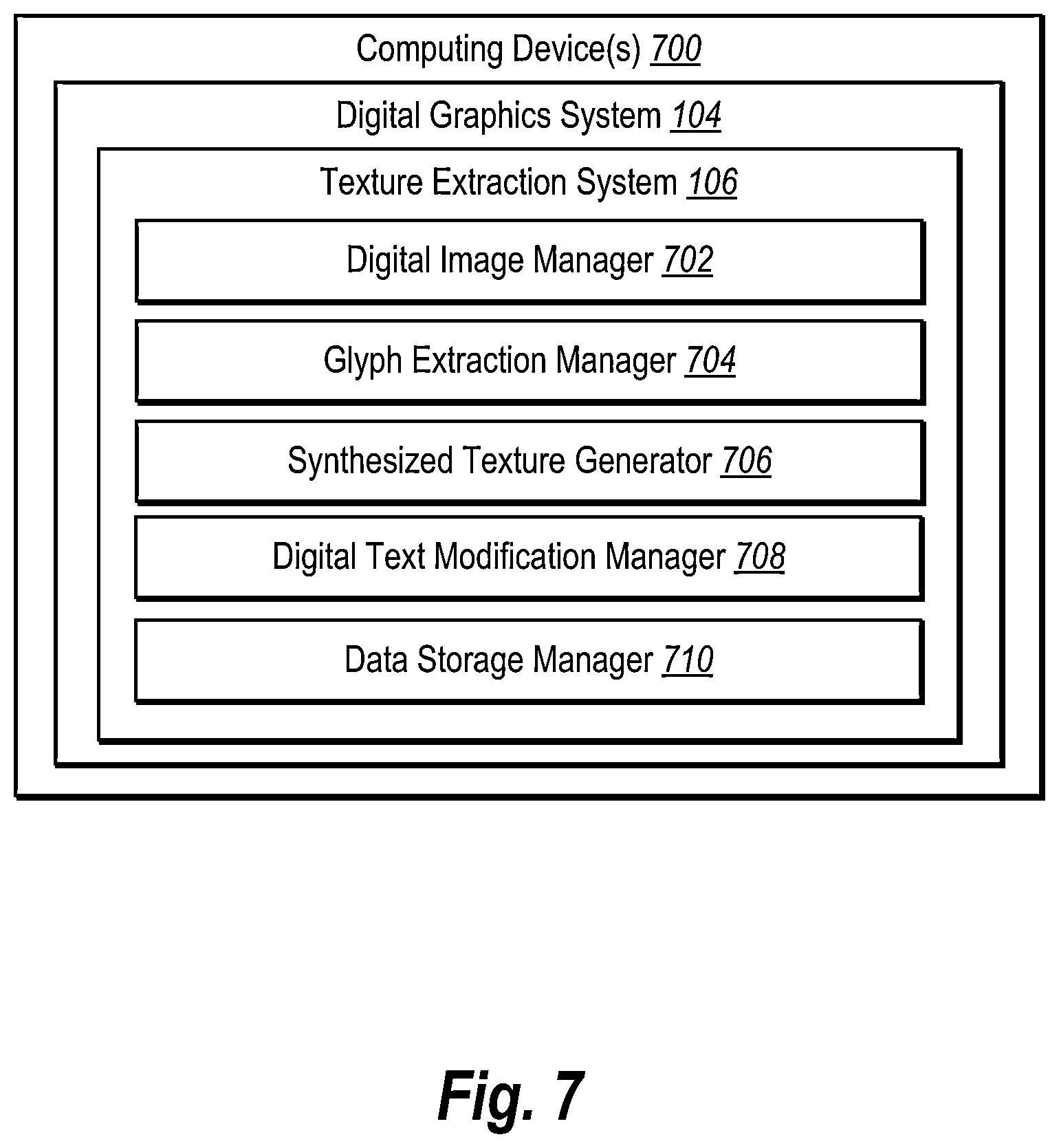 Patent US11776168 Figure 7 – Extracting textures from text based images