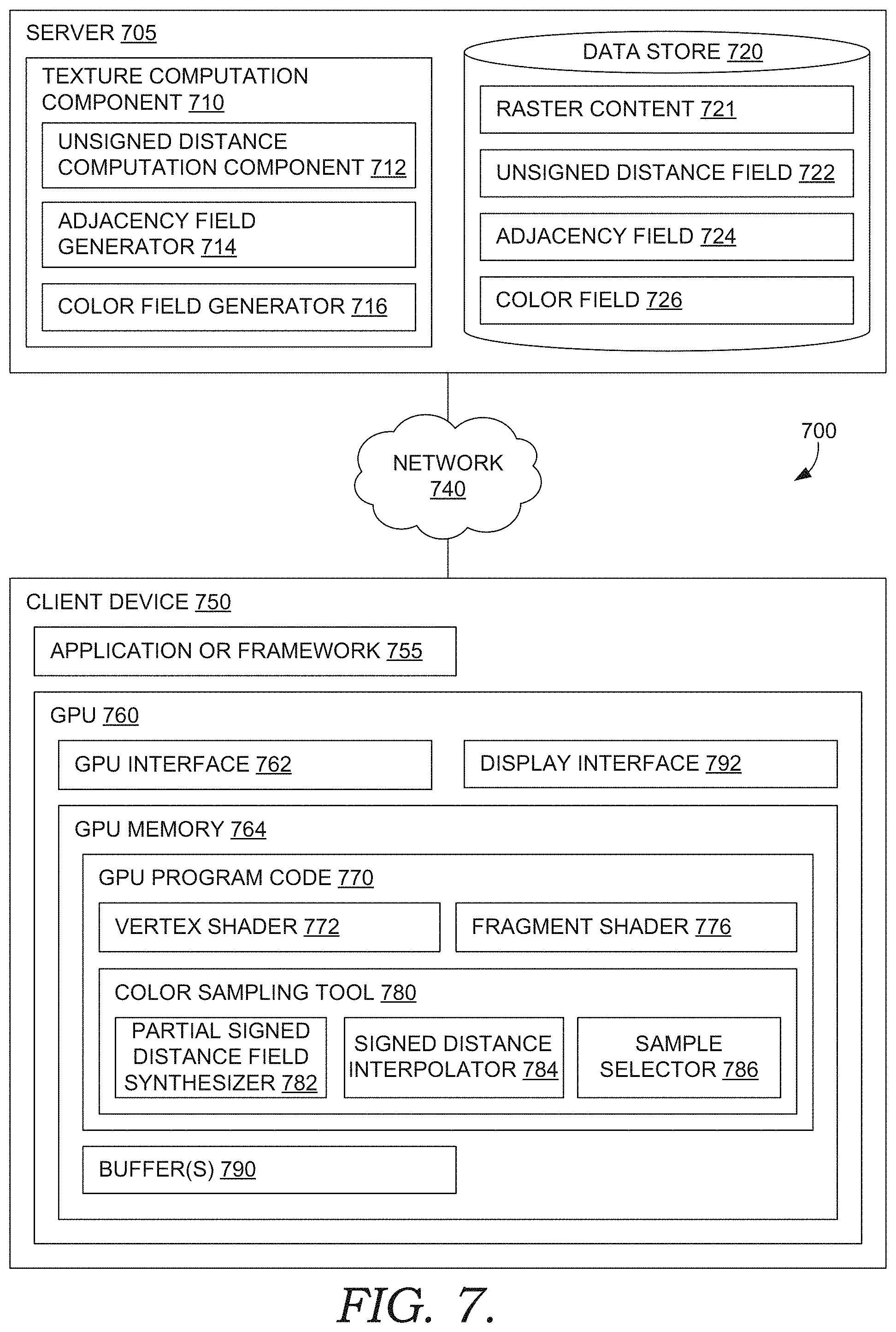 Patent US11776179 Figure 7 – Rendering scalable multicolored vector content