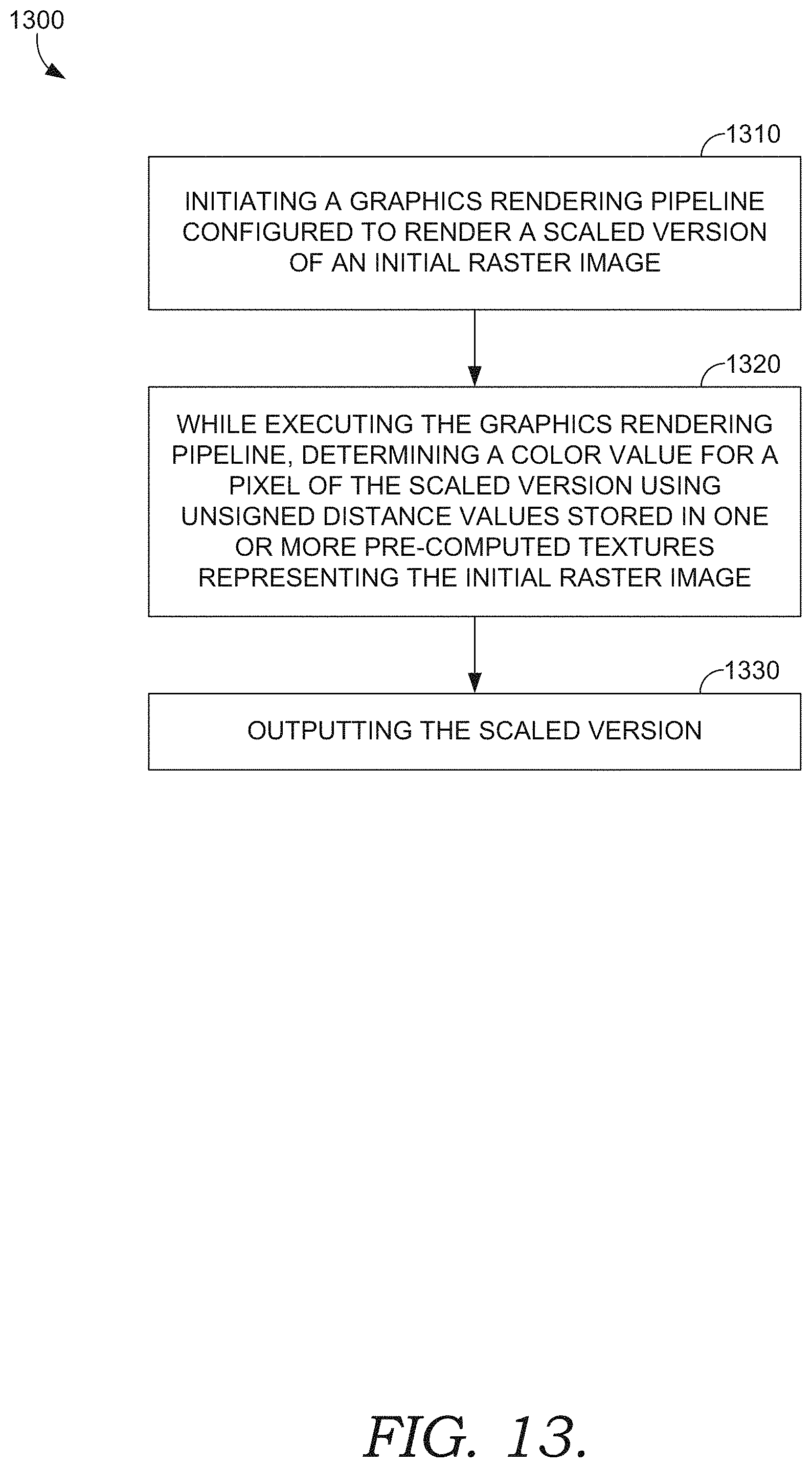 Patent US11776179 Figure 13 – Rendering scalable multicolored vector content