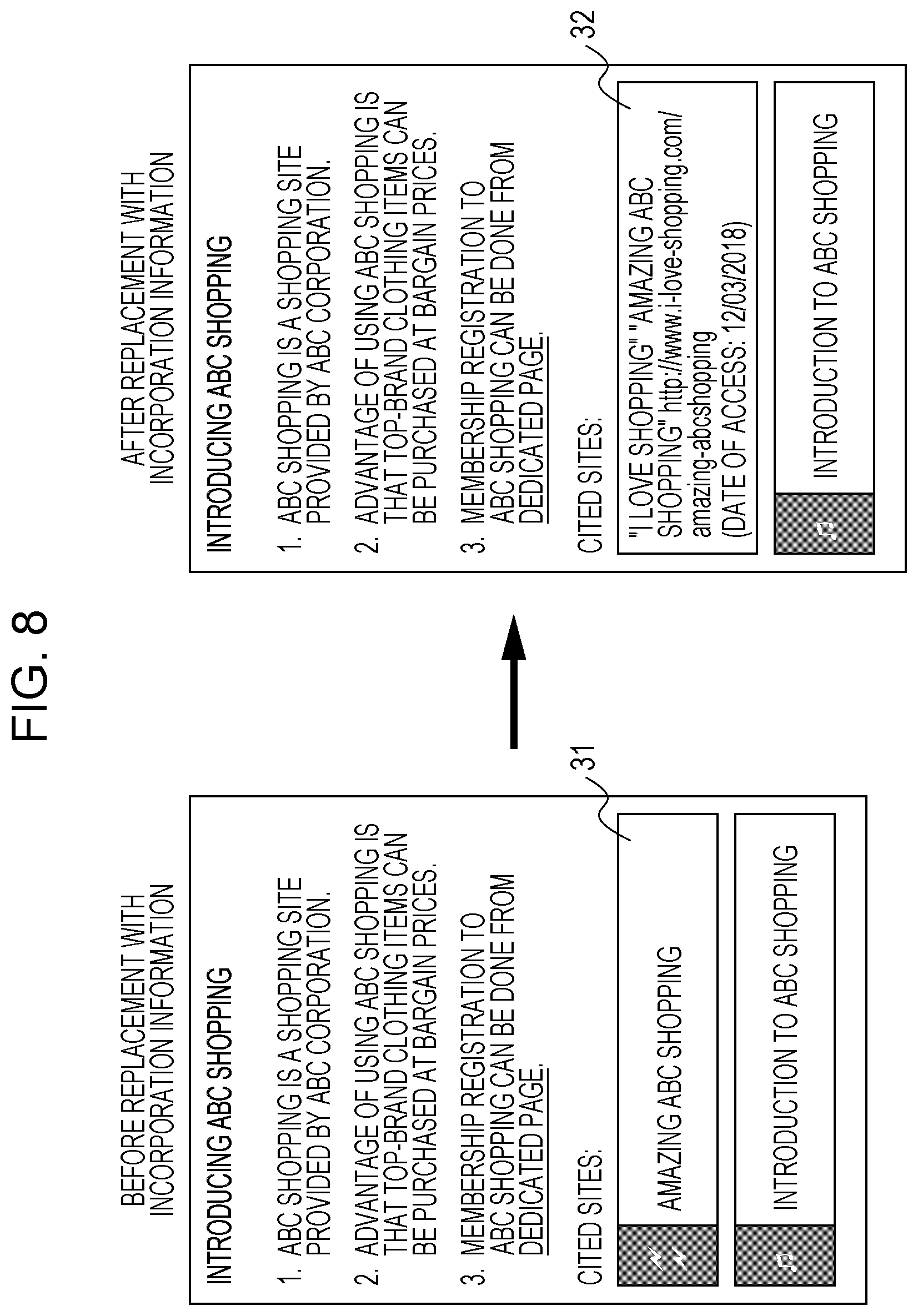Patent US11776181 Figure 8 – Information processing apparatus and non-transitory computer readable medium