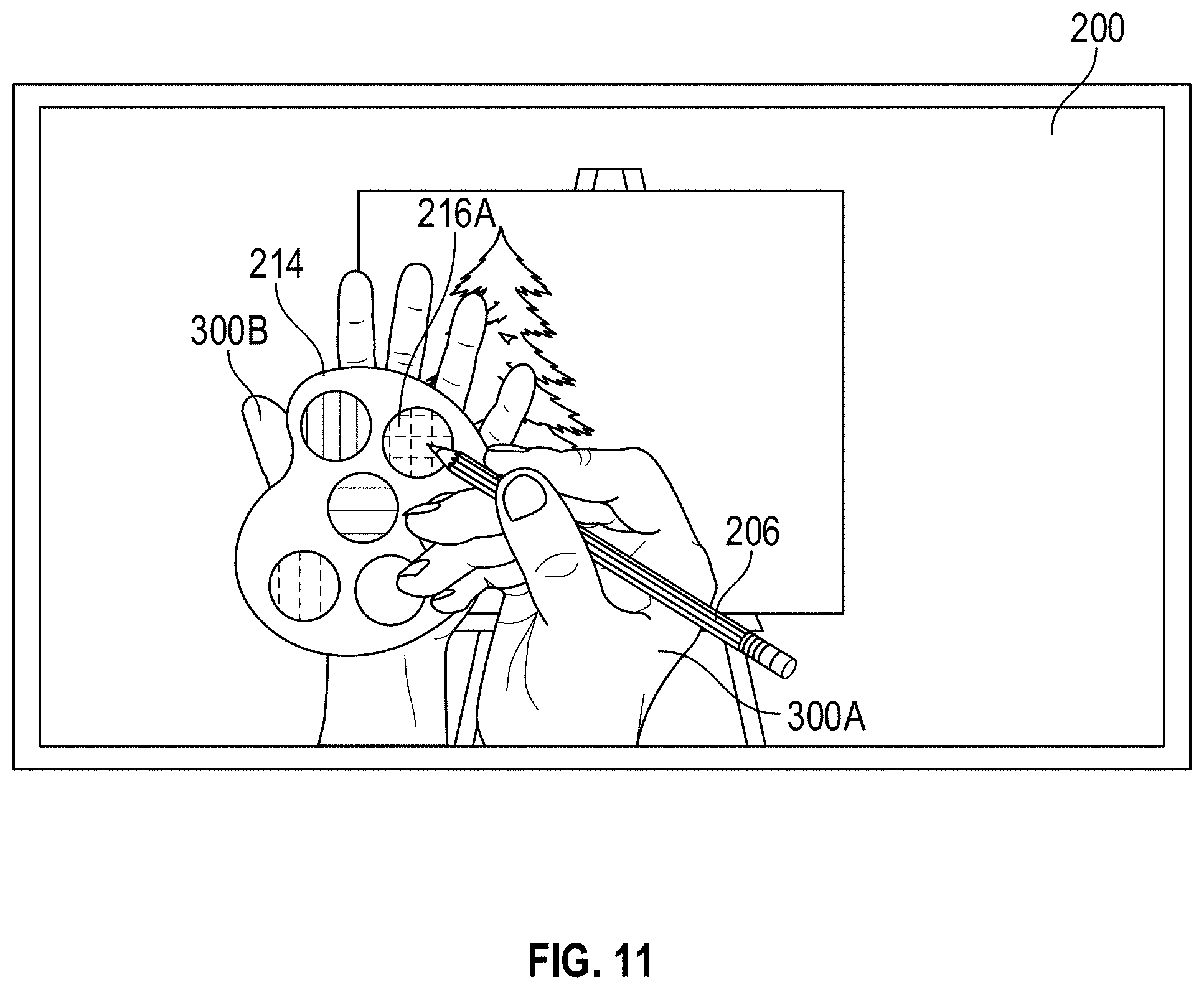 Patent US11776182 Figure 16 – Techniques for enabling drawing in a computer-generated reality environment