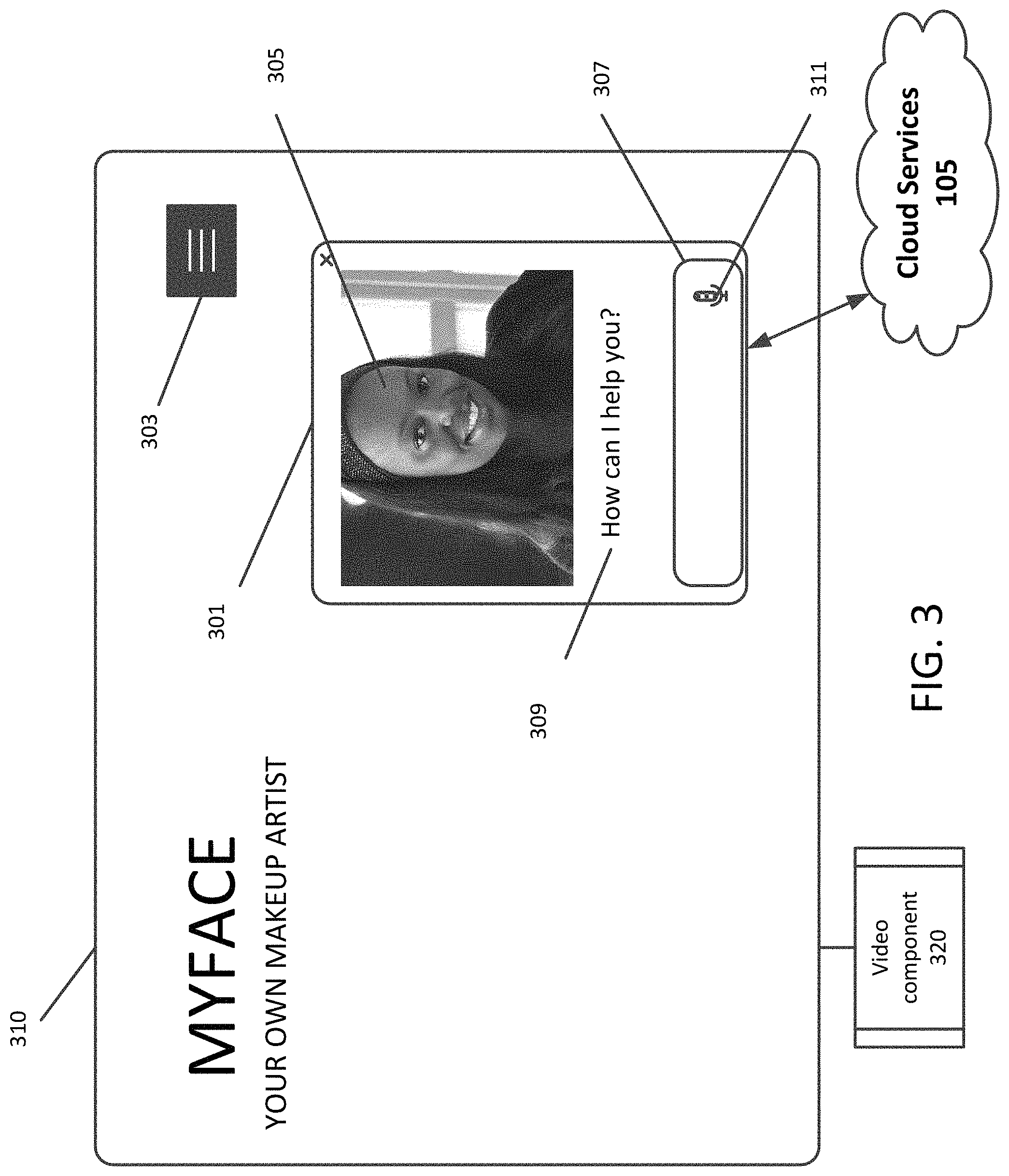 Patent US11776187 Figure 3 – Digital makeup artist