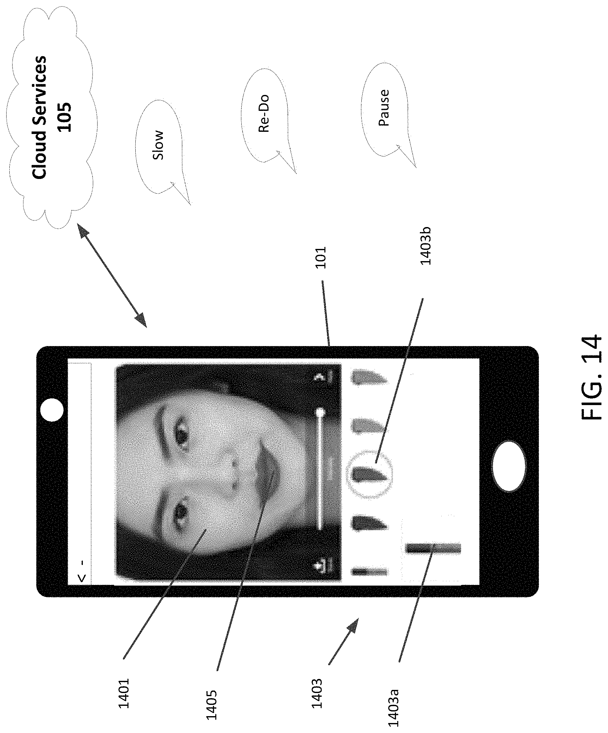 Patent US11776187 Figure 14 – Digital makeup artist
