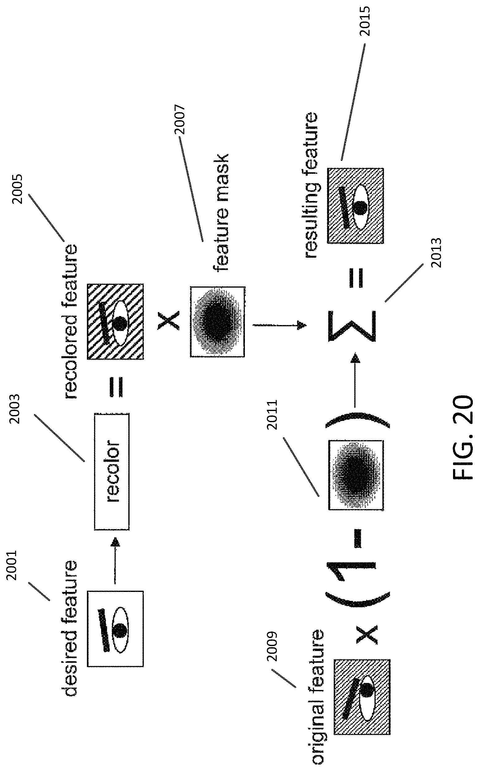 Patent US11776187 Figure 19 – Digital makeup artist