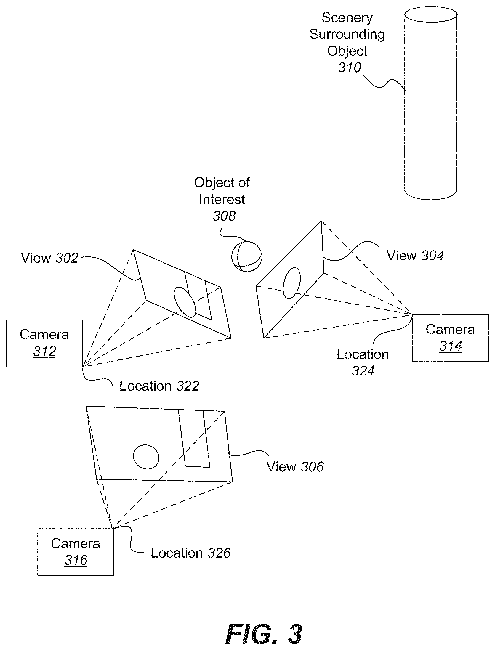 Patent US11776199 Figure 3 – Virtual reality environment based manipulation of multi-layered multi-view interactive digital media representations