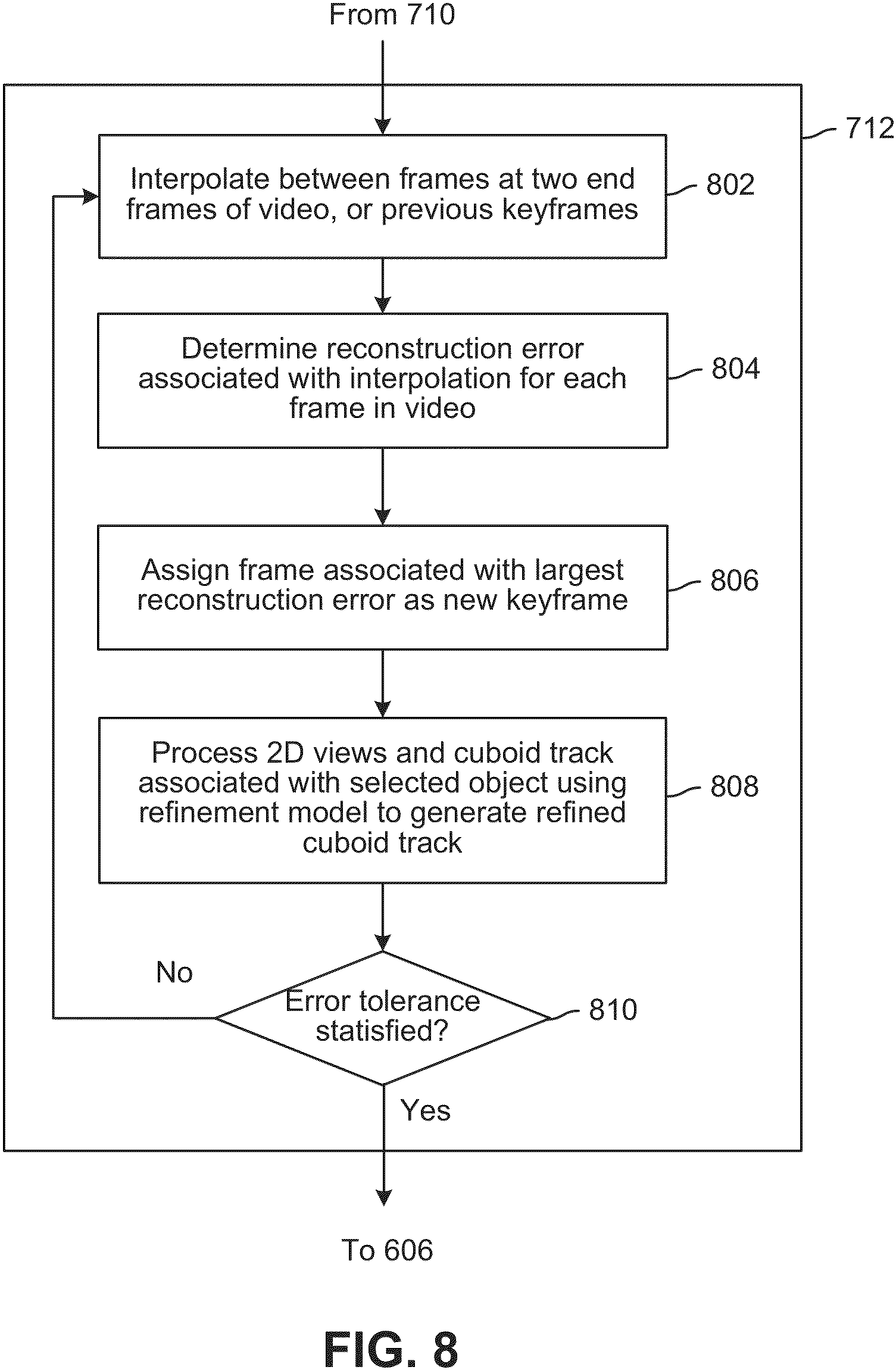 Patent US11776215 Figure 8 – Pre-labeling data with cuboid annotations