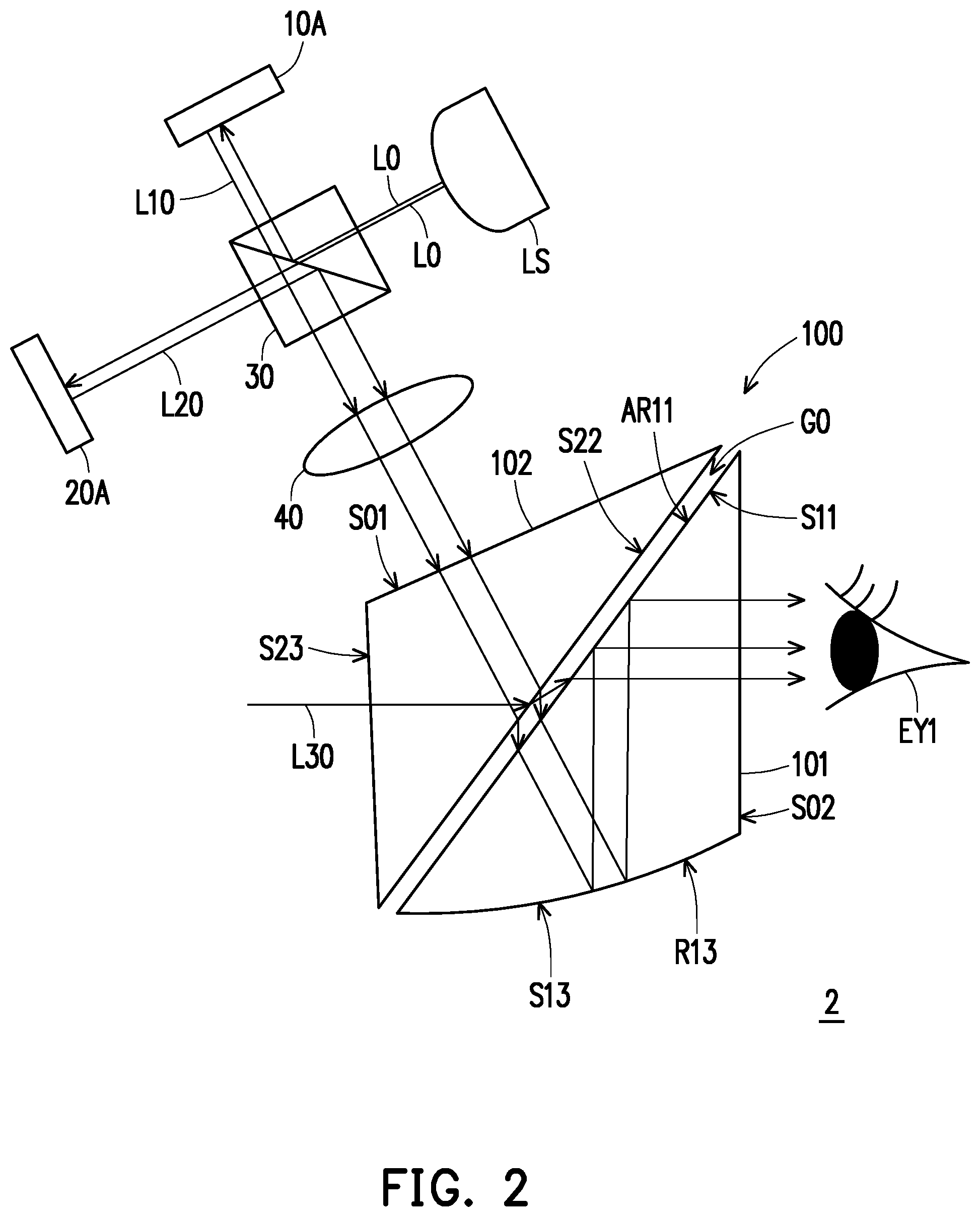 Patent US11776219 Figure 2 – Augmented reality glasses
