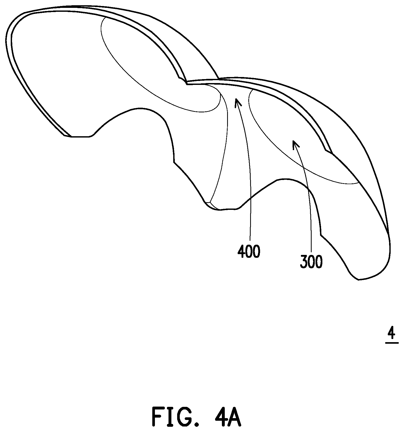Patent US11776219 Figure 4 – Augmented reality glasses