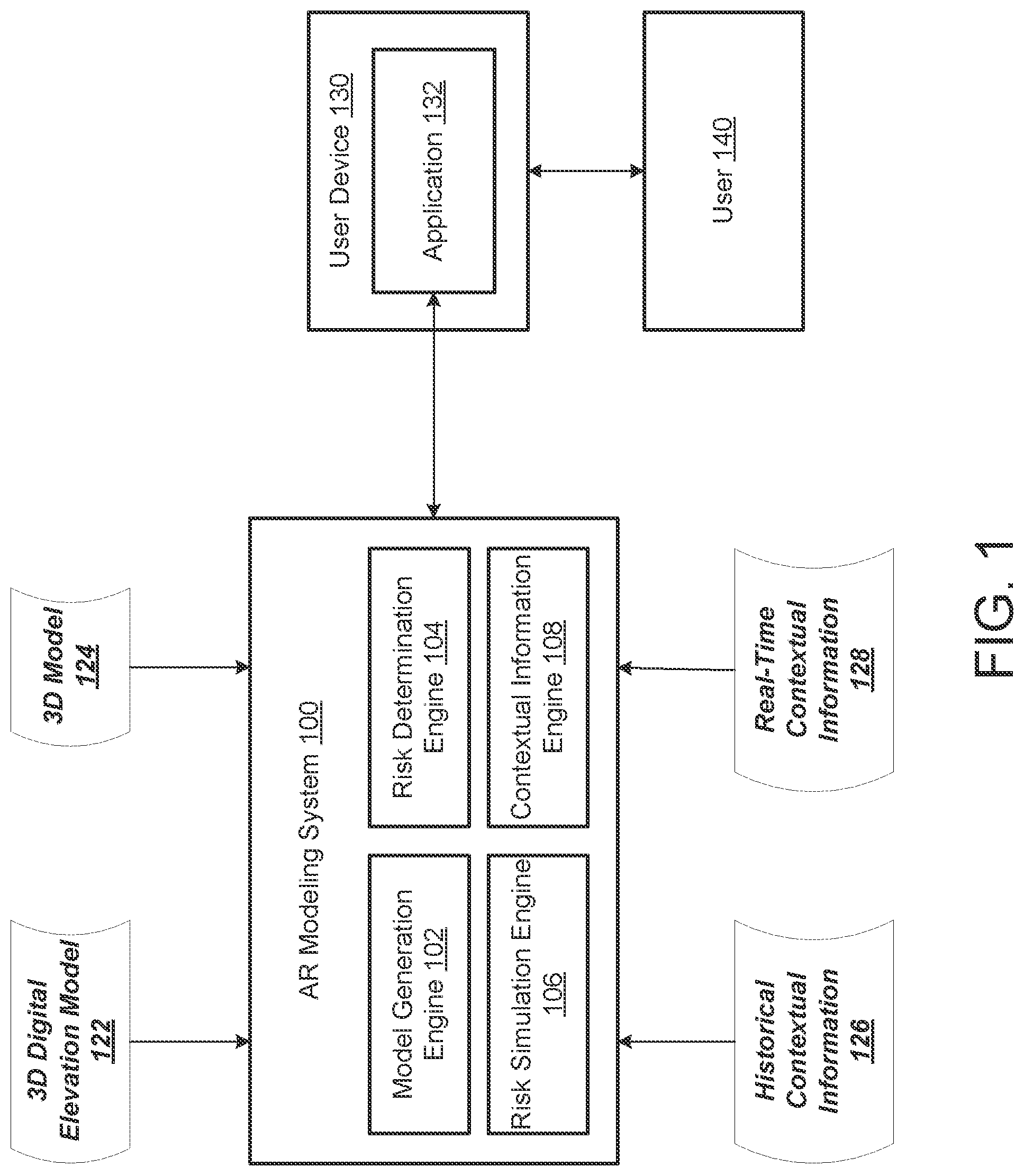 Patent US11776221 Figure 1 – Augmented reality application for interacting with building models