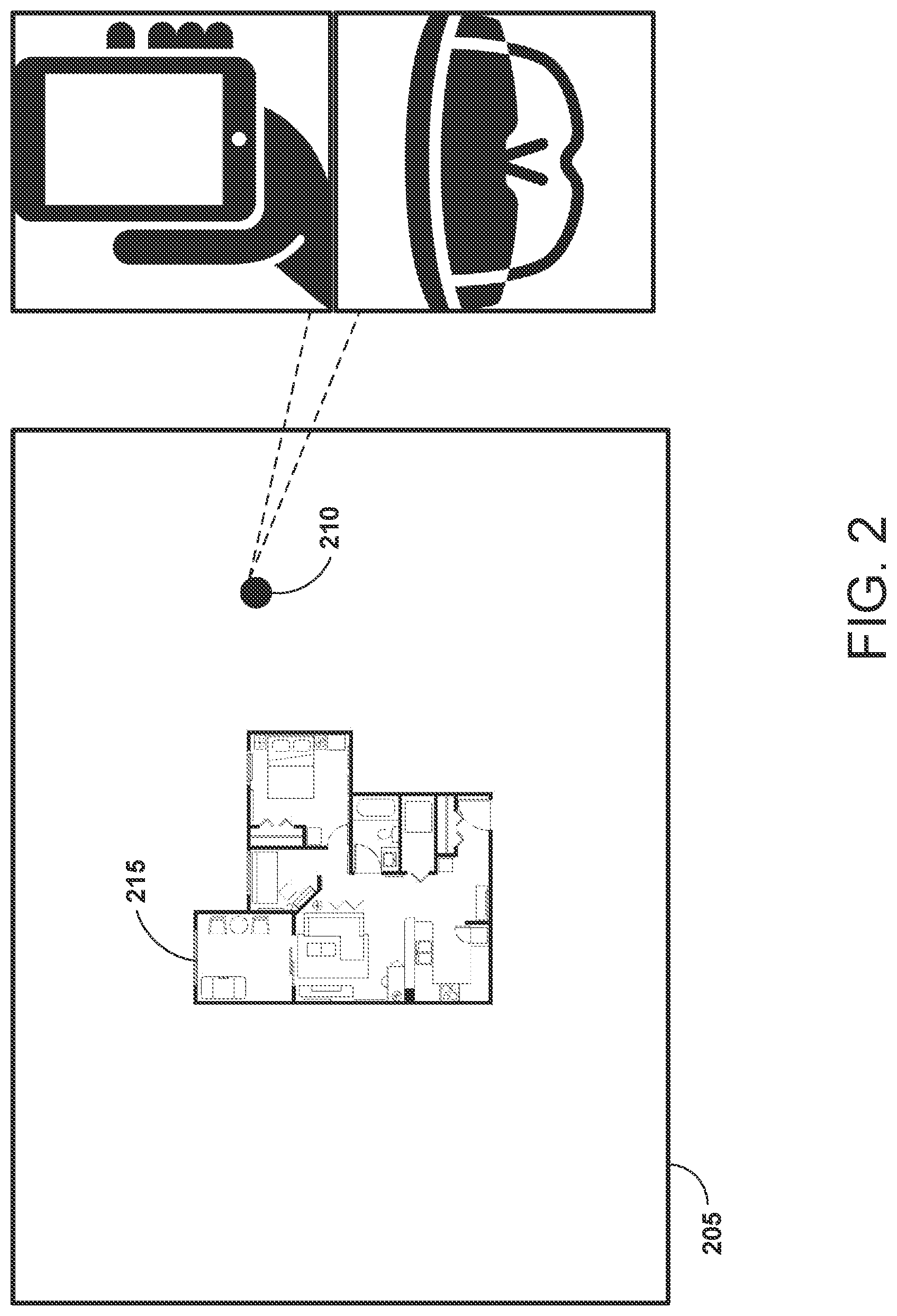 Patent US11776221 Figure 2 – Augmented reality application for interacting with building models