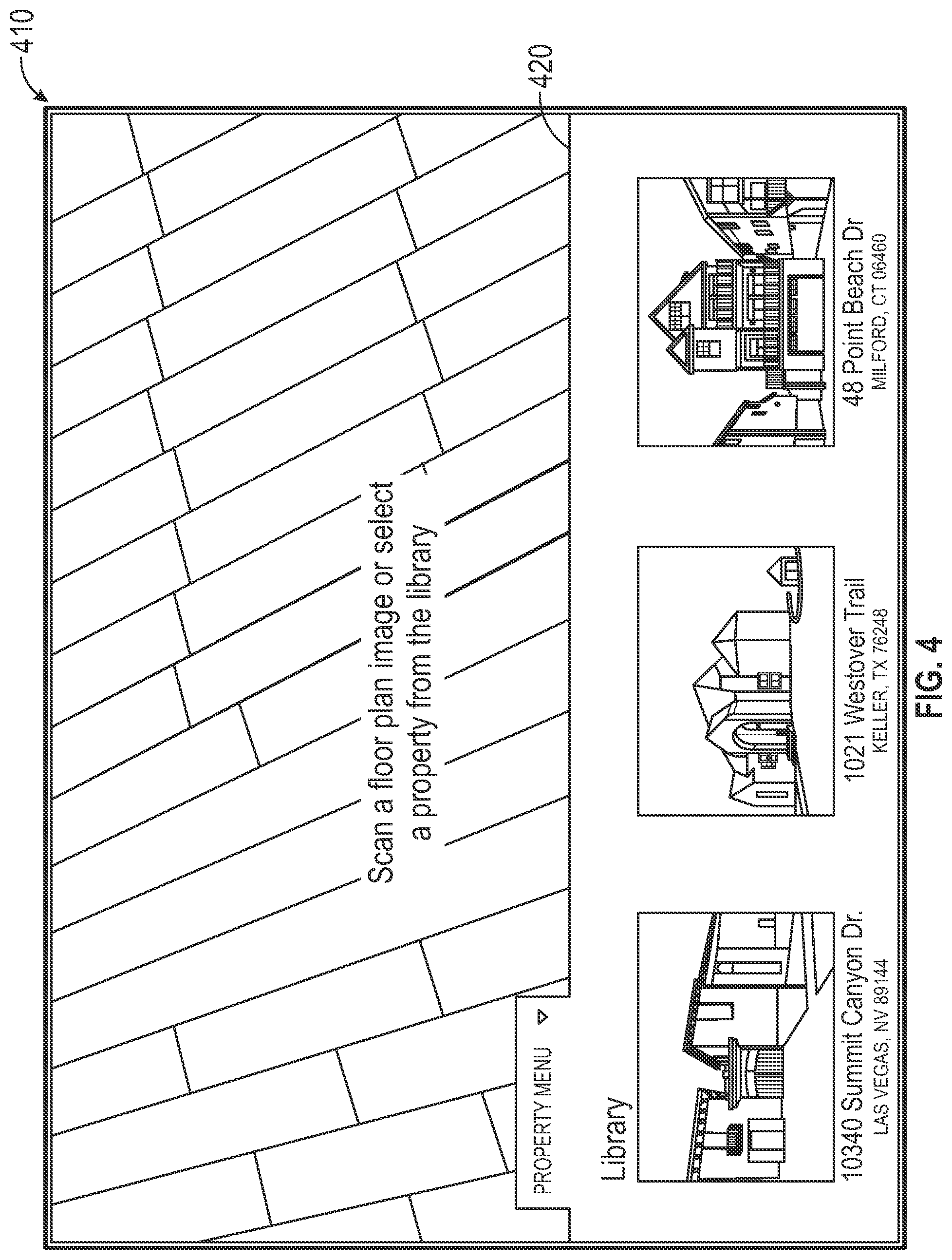 Patent US11776221 Figure 4 – Augmented reality application for interacting with building models