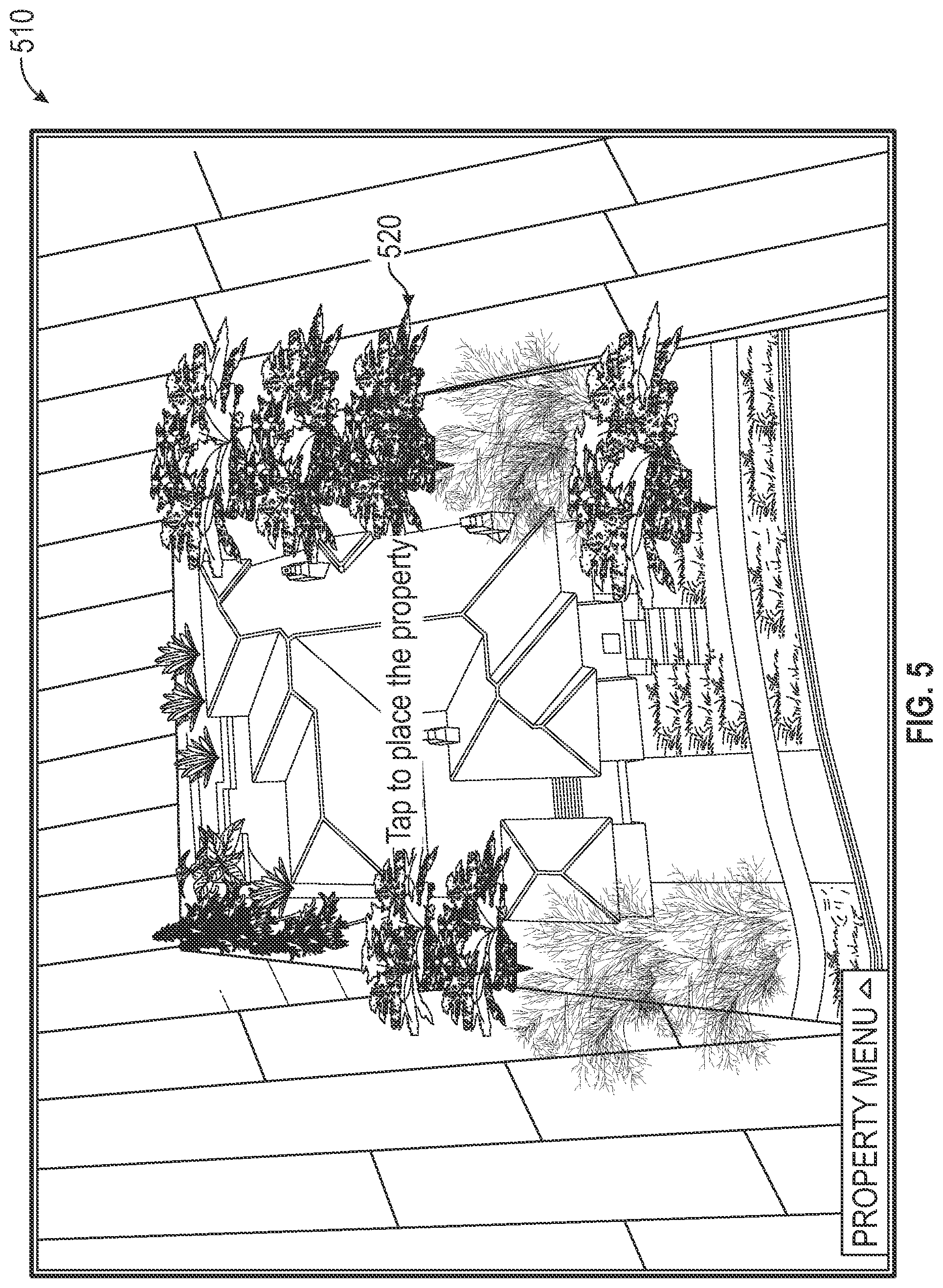 Patent US11776221 Figure 5 – Augmented reality application for interacting with building models