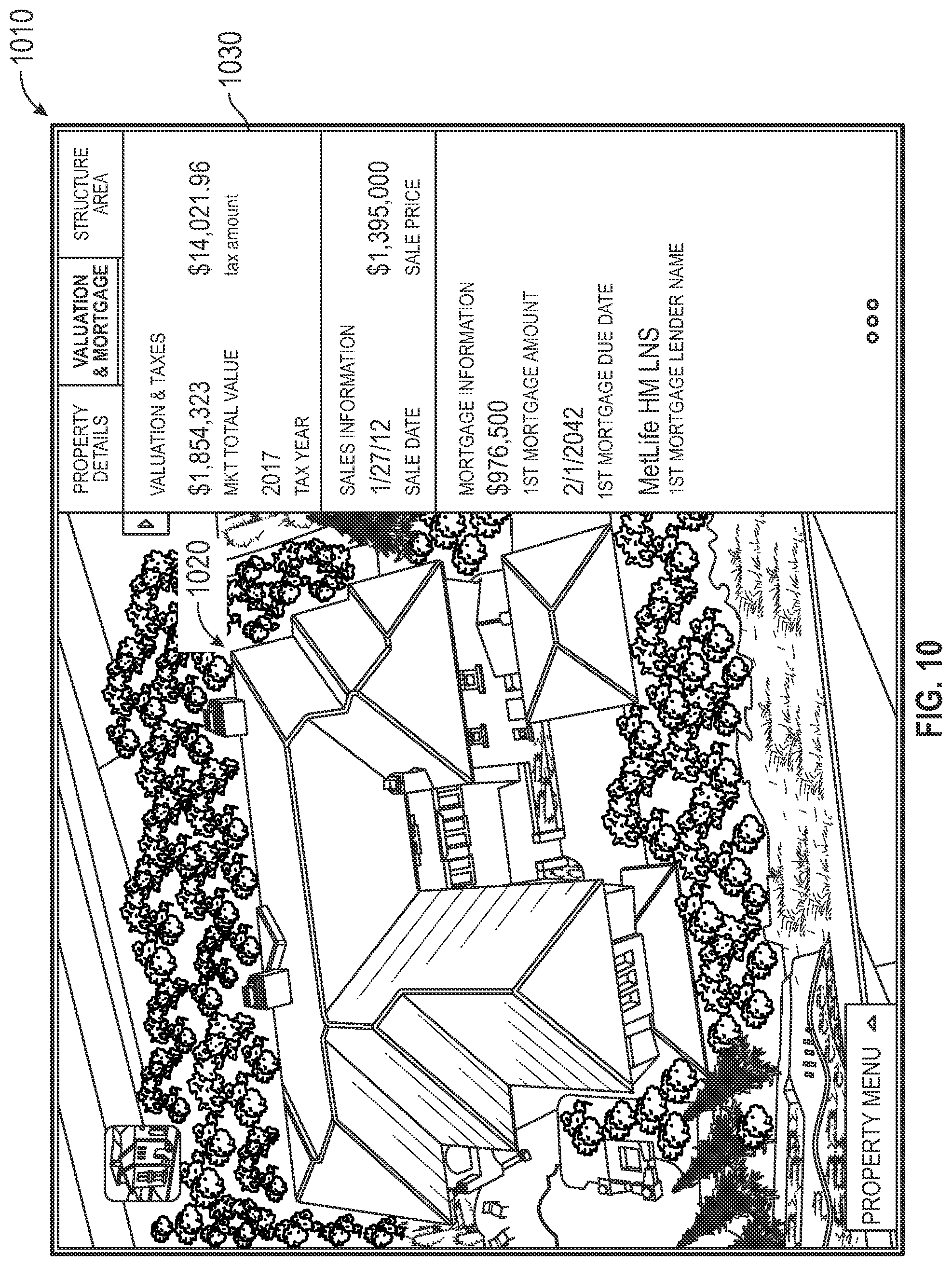 Patent US11776221 Figure 10 – Augmented reality application for interacting with building models