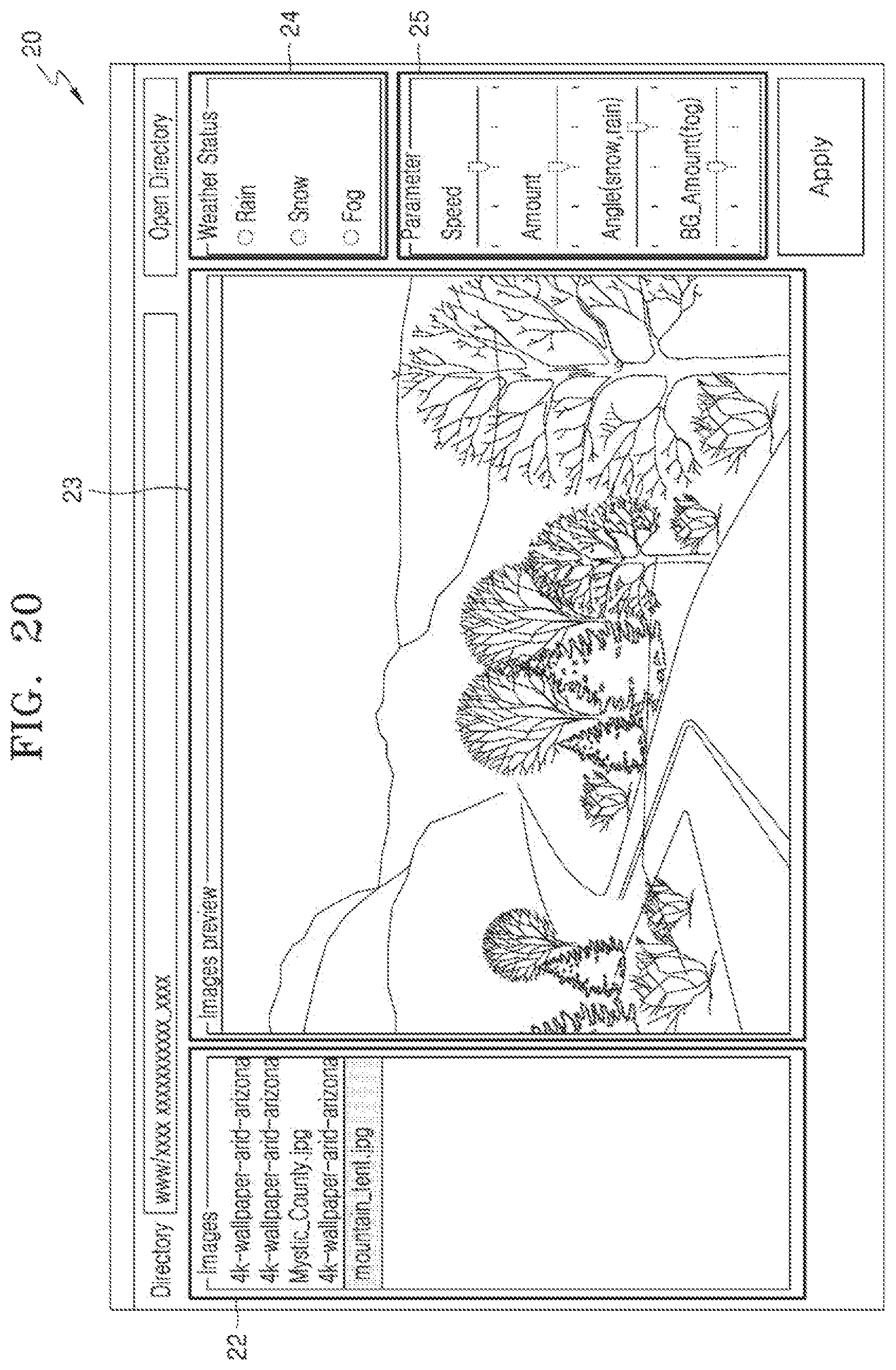 Patent US11776224 Figure 17 – System and method for providing weather effect in image