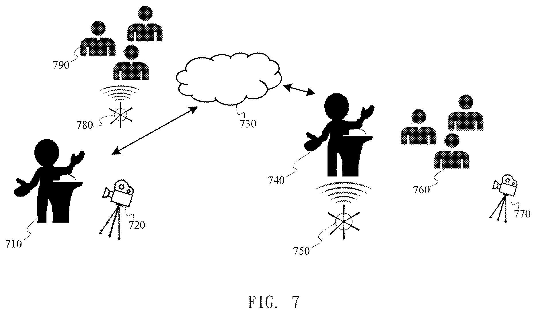 Patent US11776226 Figure 7 – Method and system for showing objects in augmented reality environment