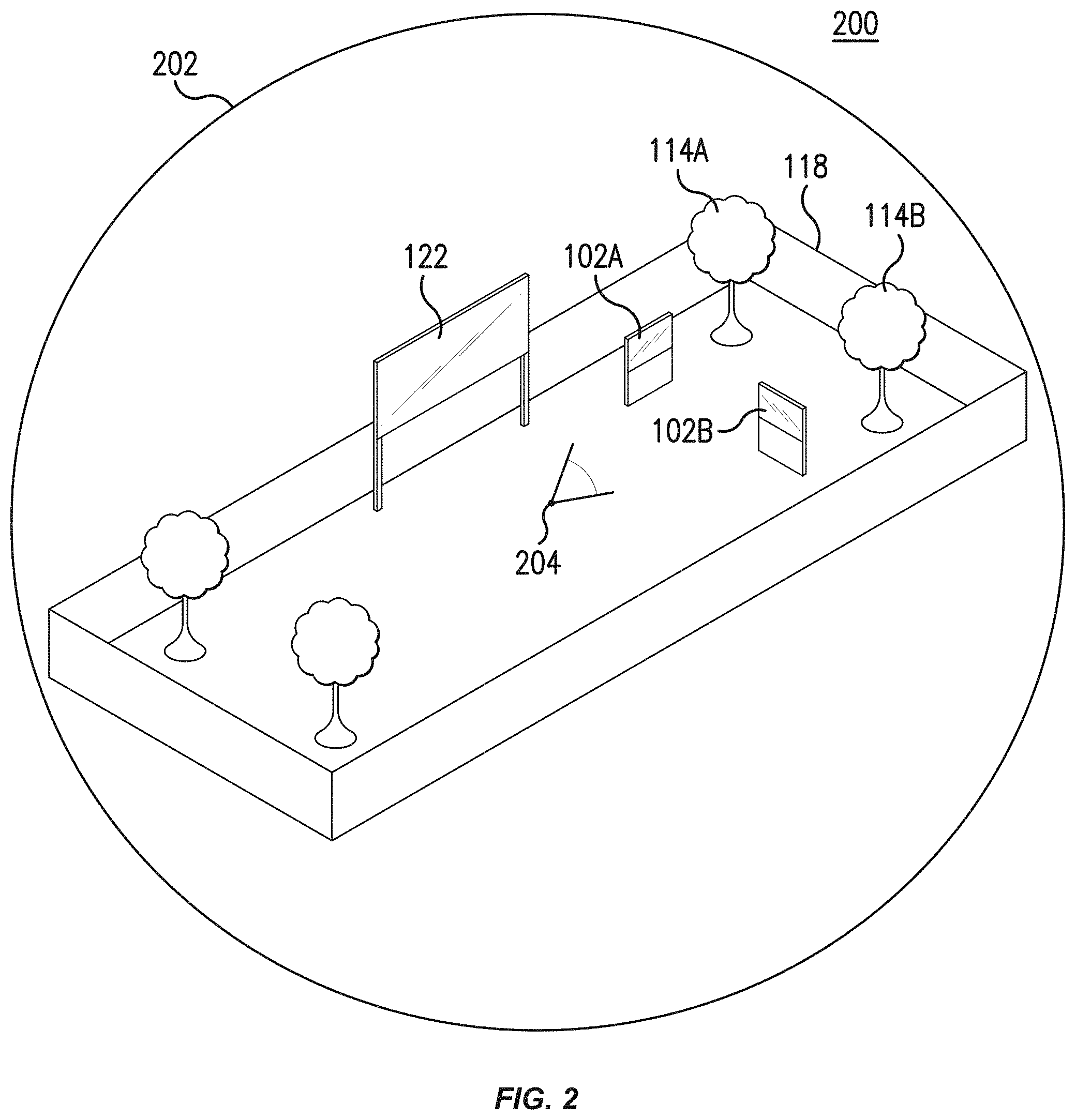 Patent US11776227 Figure 2 – Avatar background alteration