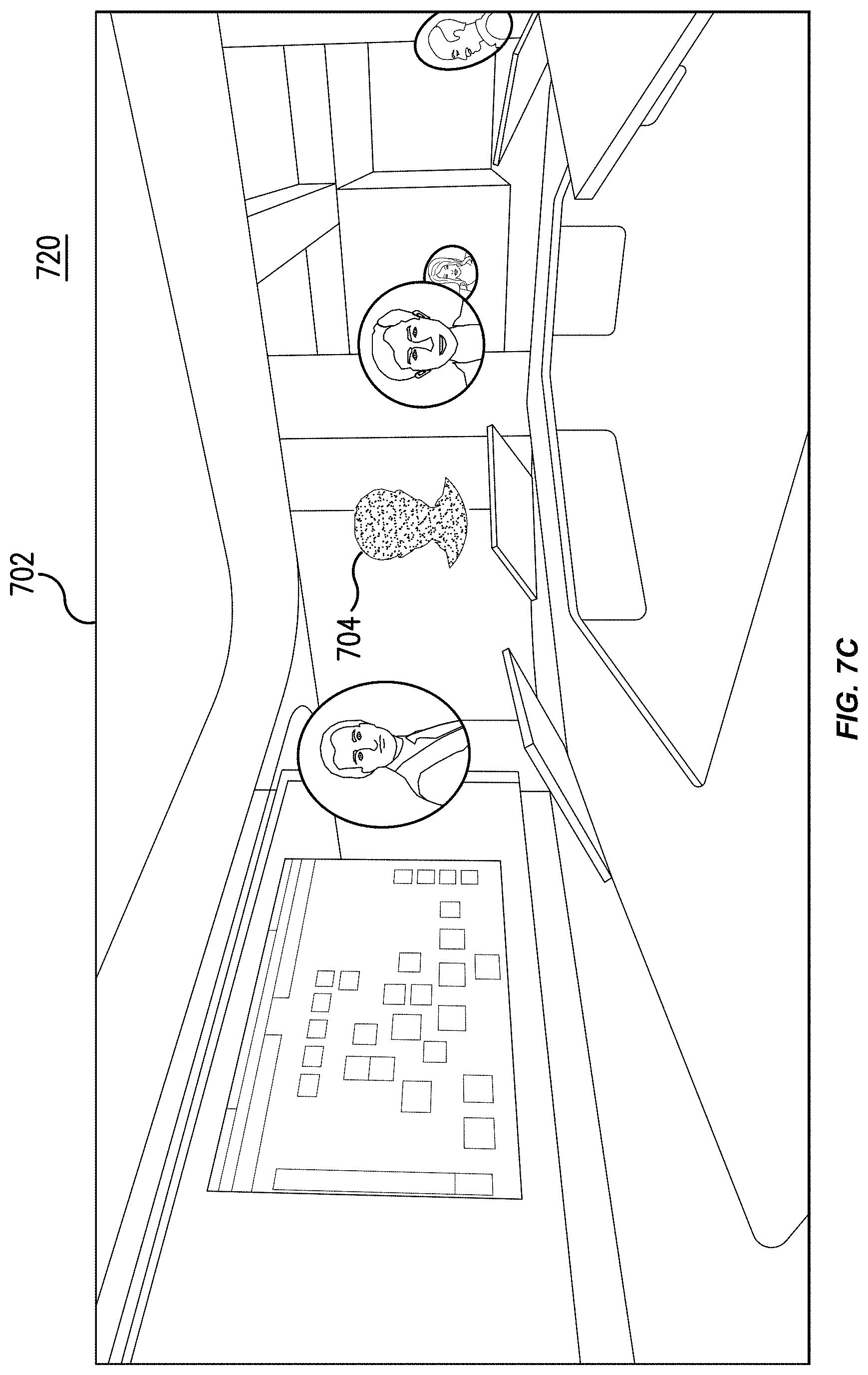 Patent US11776227 Figure 11 – Avatar background alteration