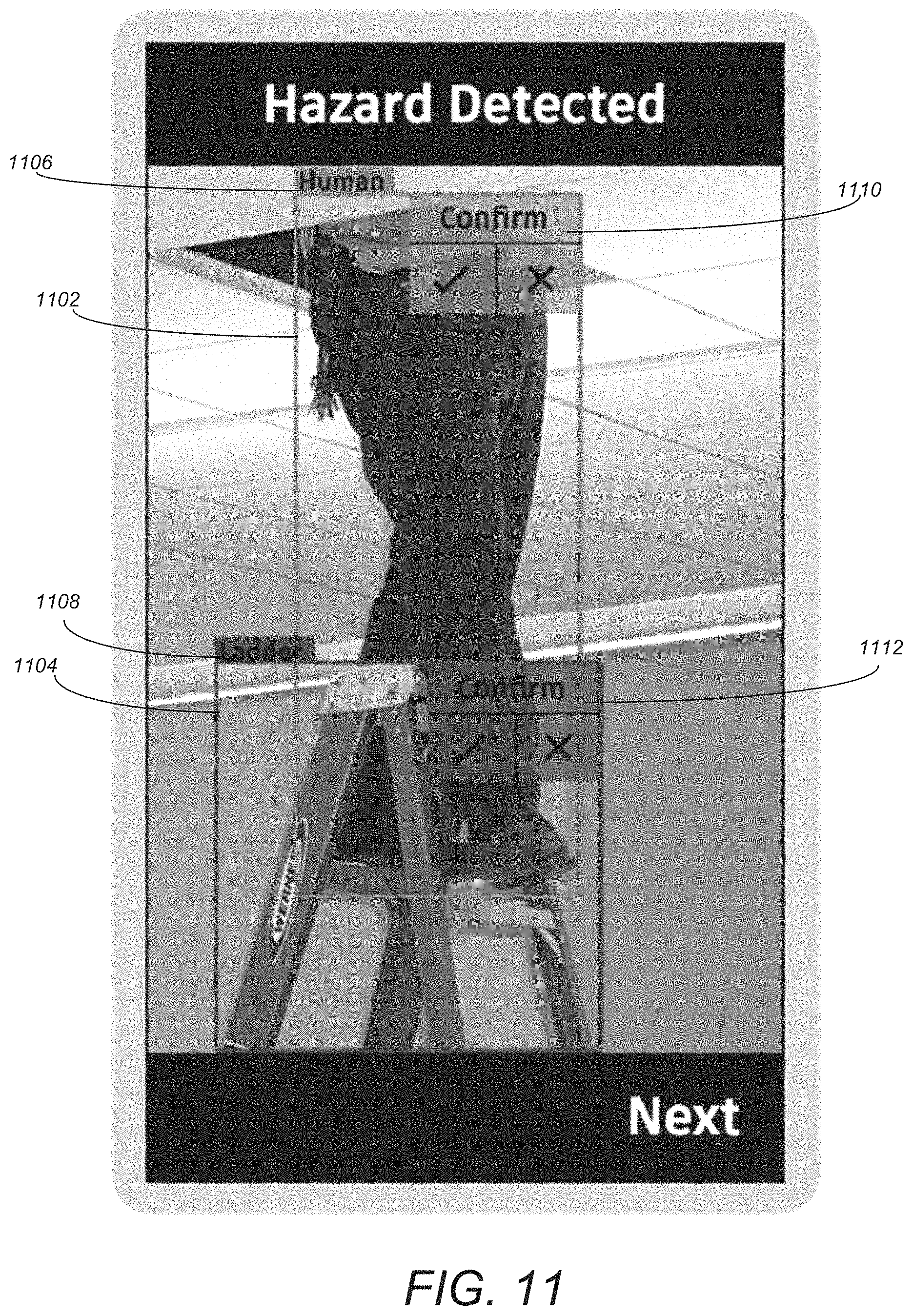 Patent US11776245 Figure 10 – Architecture, engineering and construction (AEC) construction safety risk analysis system and method for interactive visualization and capture