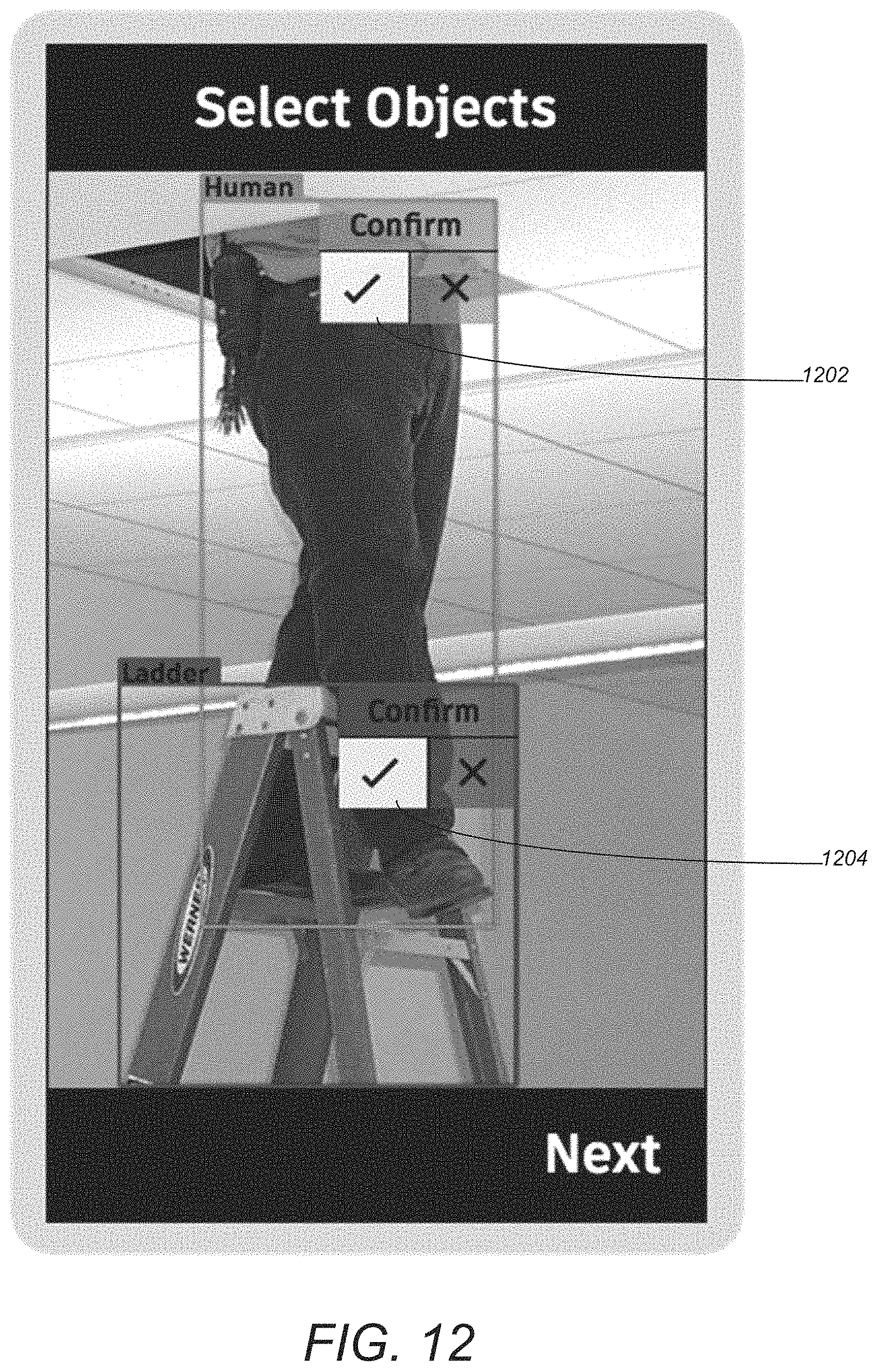 Patent US11776245 Figure 11 – Architecture, engineering and construction (AEC) construction safety risk analysis system and method for interactive visualization and capture