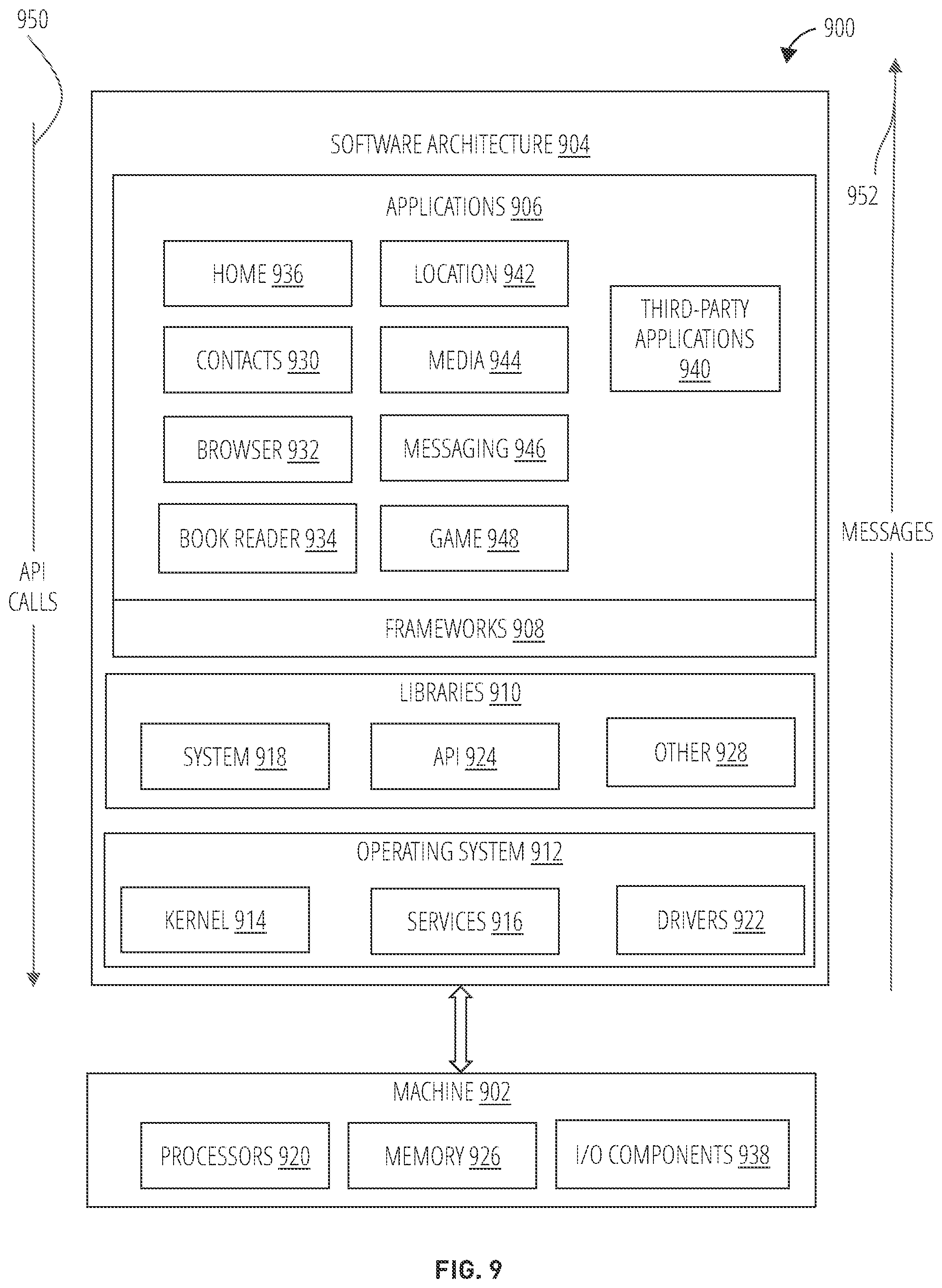 Patent US11776253 Figure 9 – Displaying object names in association with augmented reality content