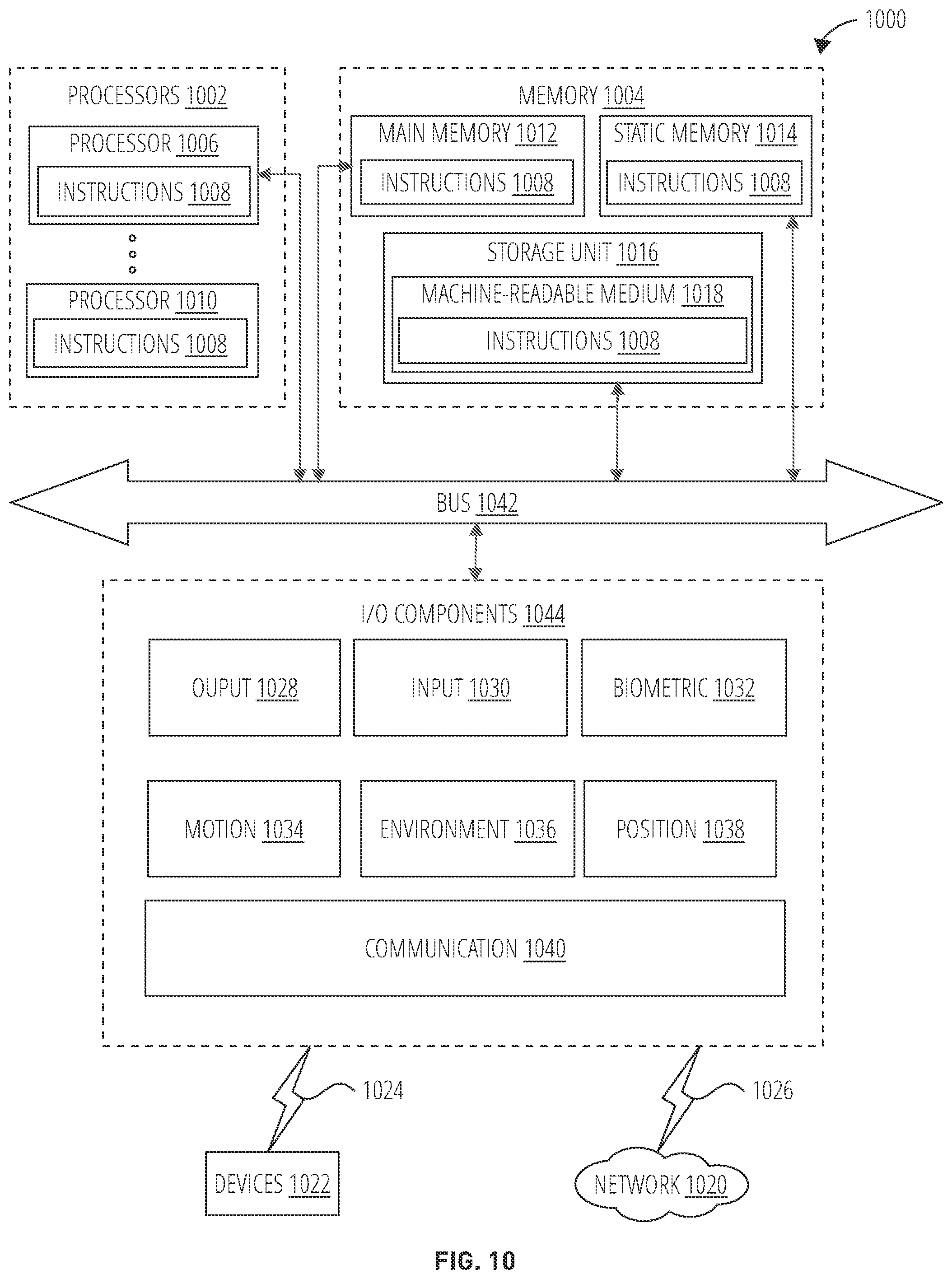 Patent US11776253 Figure 10 – Displaying object names in association with augmented reality content