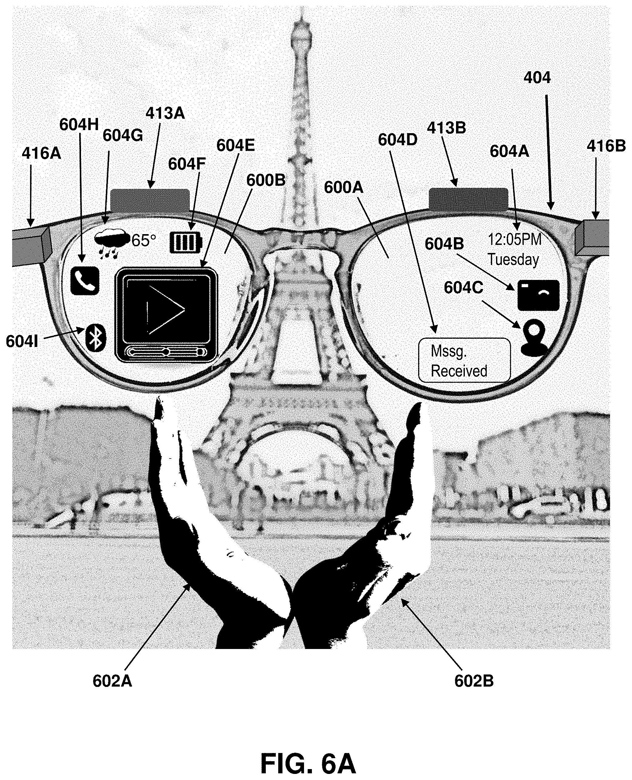 Patent US11776255 Figure 6 – Dynamic input system for smart glasses based on user availability states