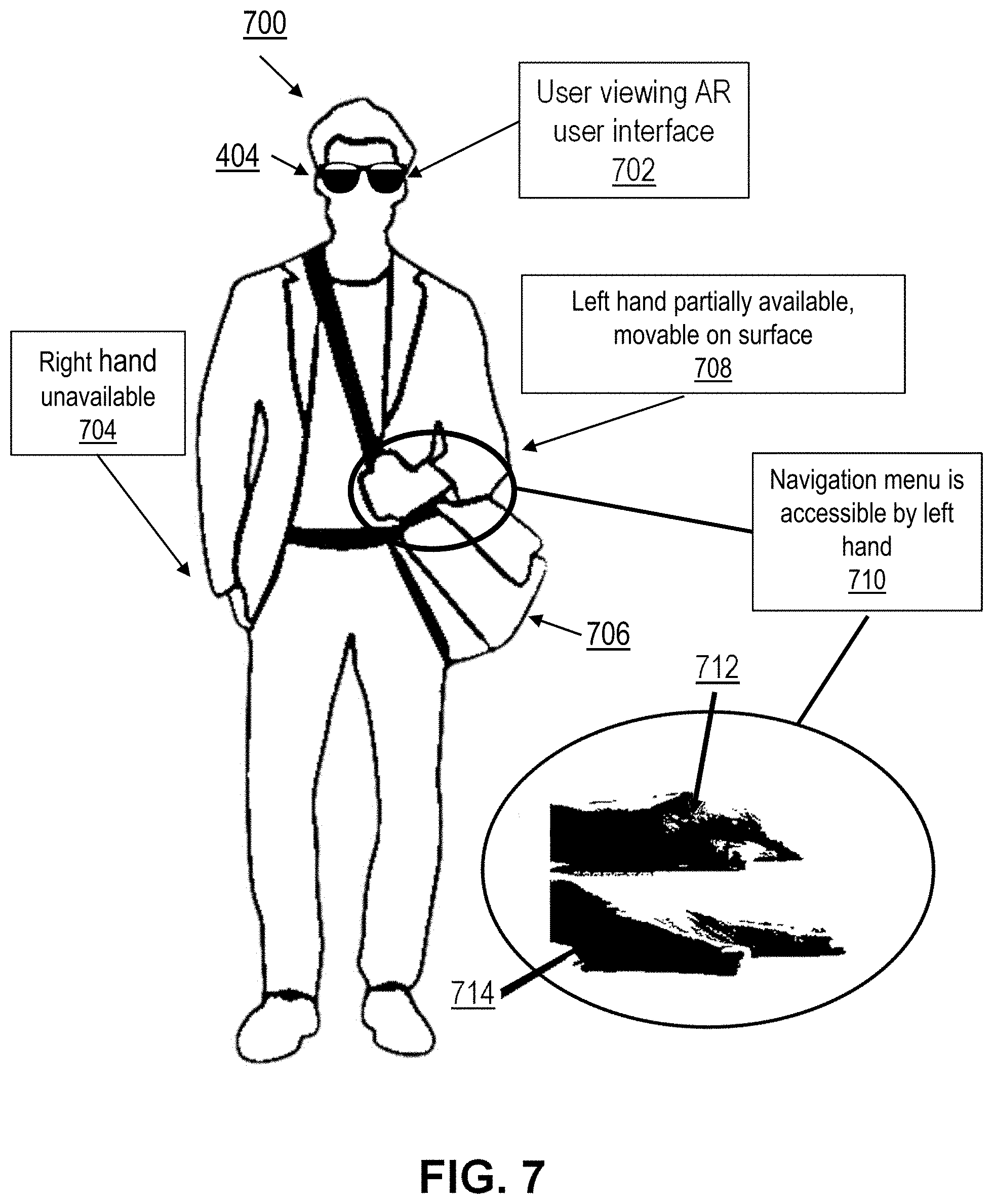 Patent US11776255 Figure 9 – Dynamic input system for smart glasses based on user availability states
