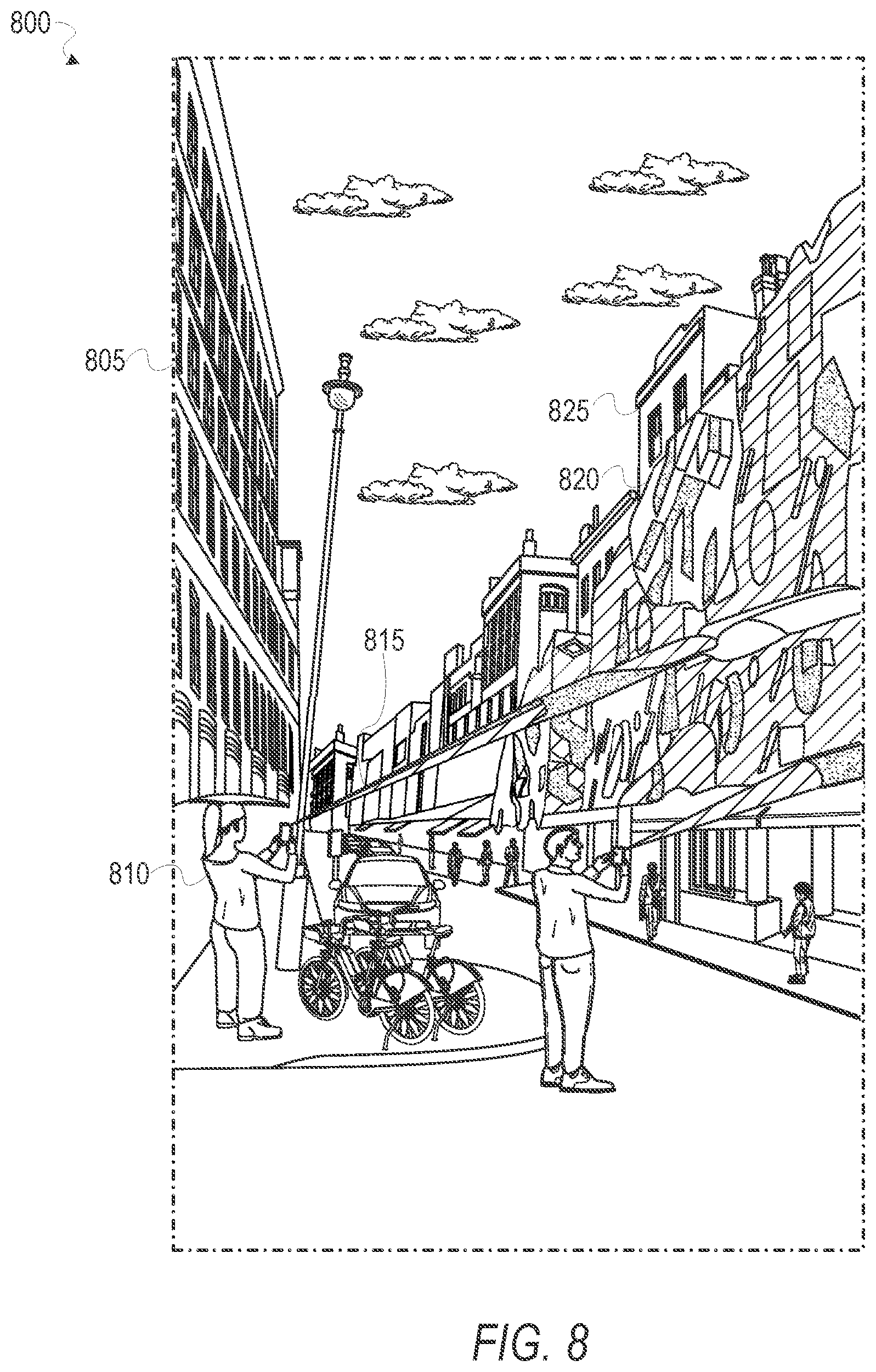 Patent US11776256 Figure 8 – Shared augmented reality system