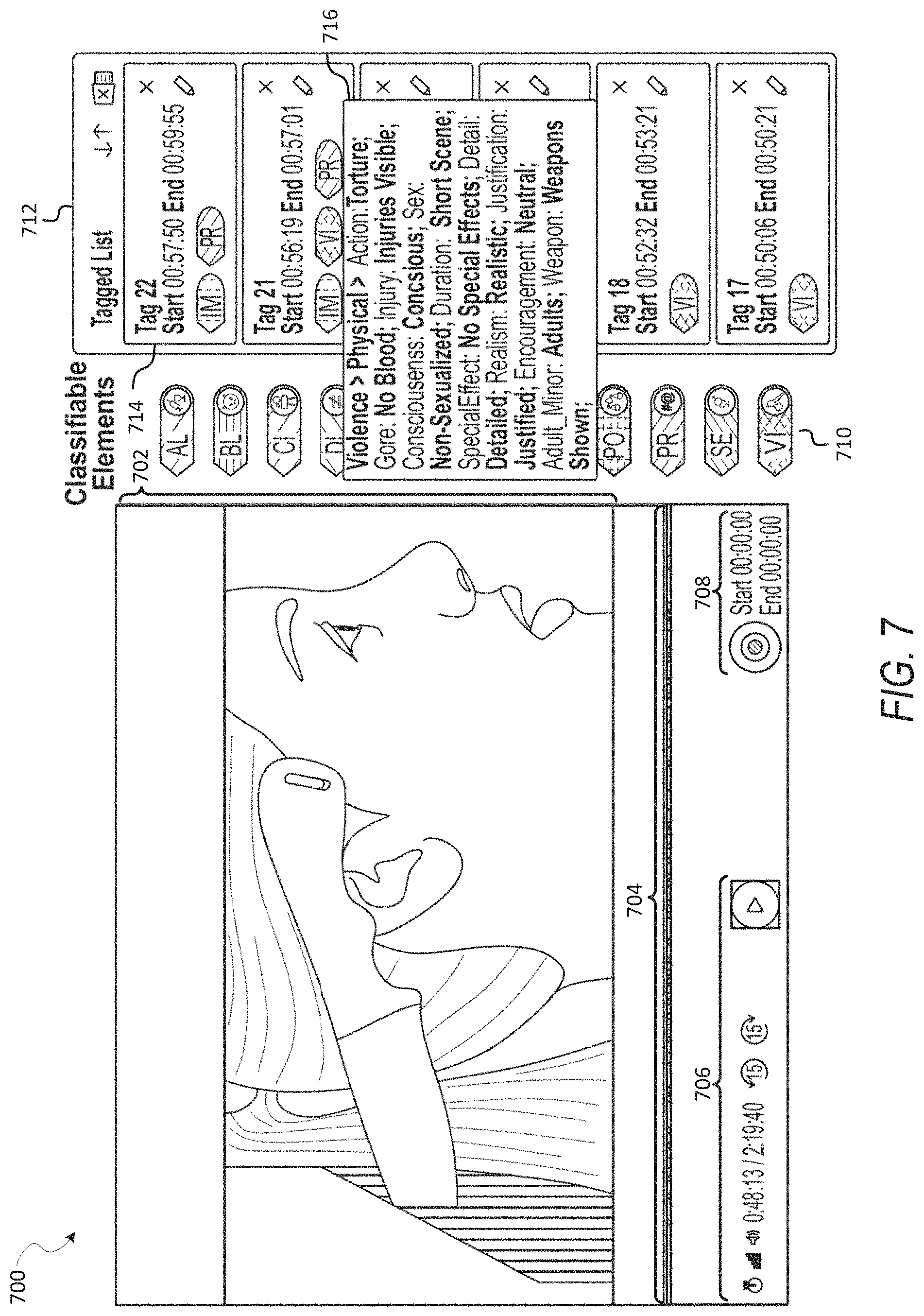 Patent US11776261 Figure 8 – Context-aware event based annotation system for media asset