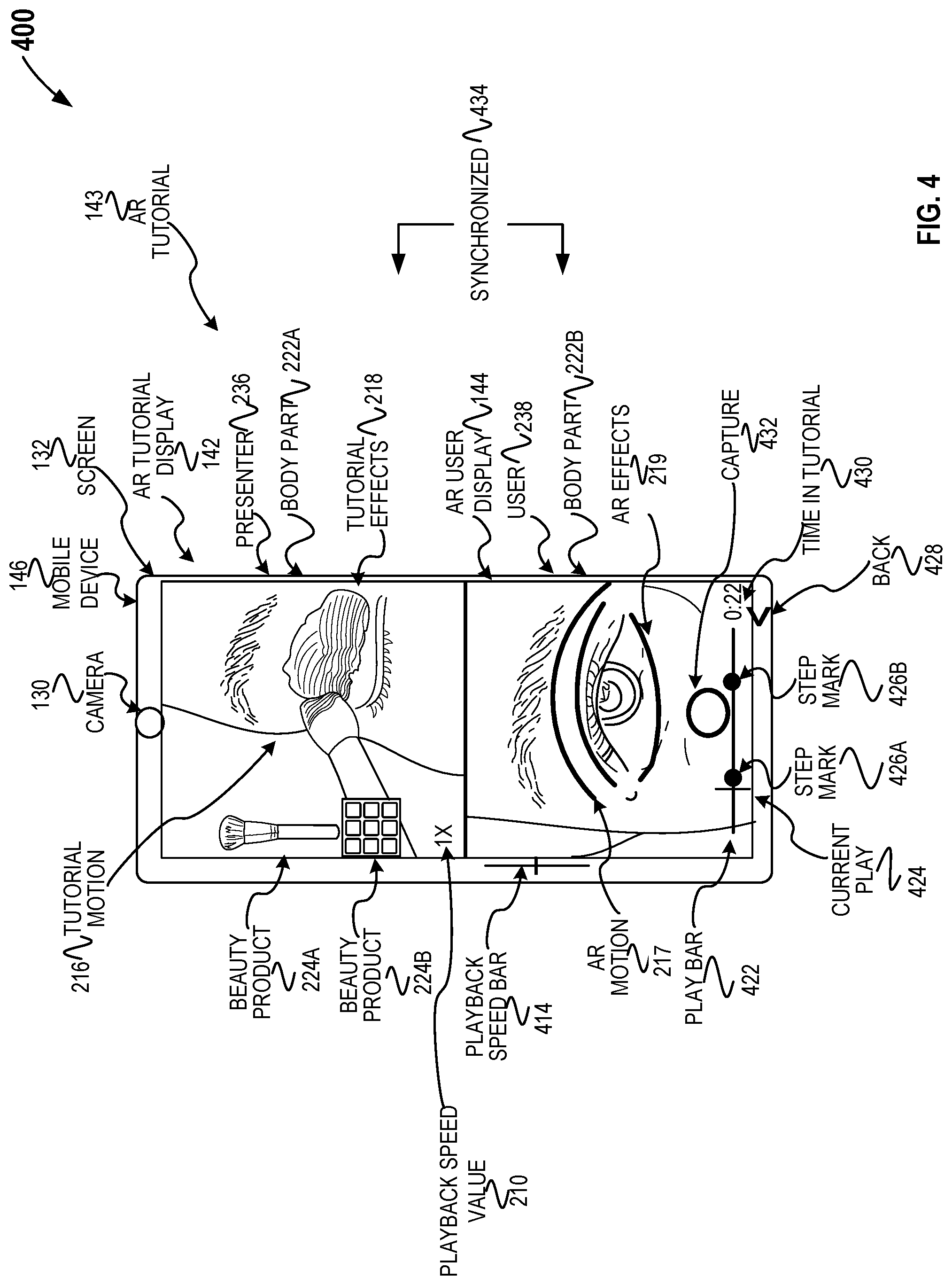 Patent US11776264 Figure 4 – Adding beauty products to augmented reality tutorials