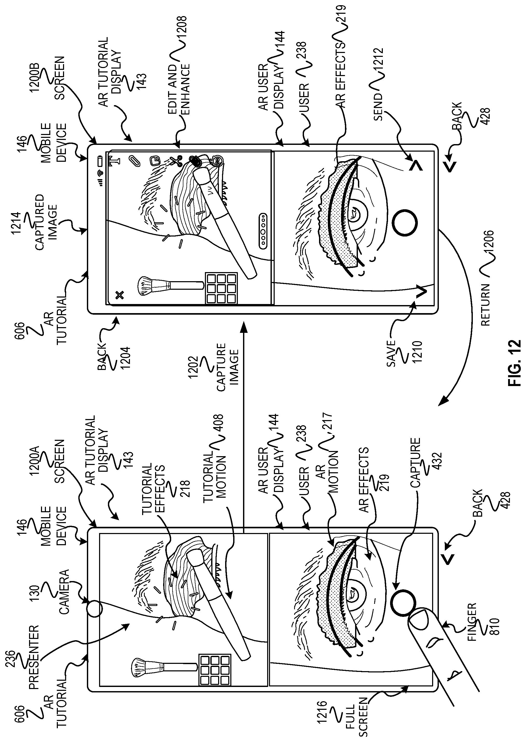 Patent US11776264 Figure 14 – Adding beauty products to augmented reality tutorials
