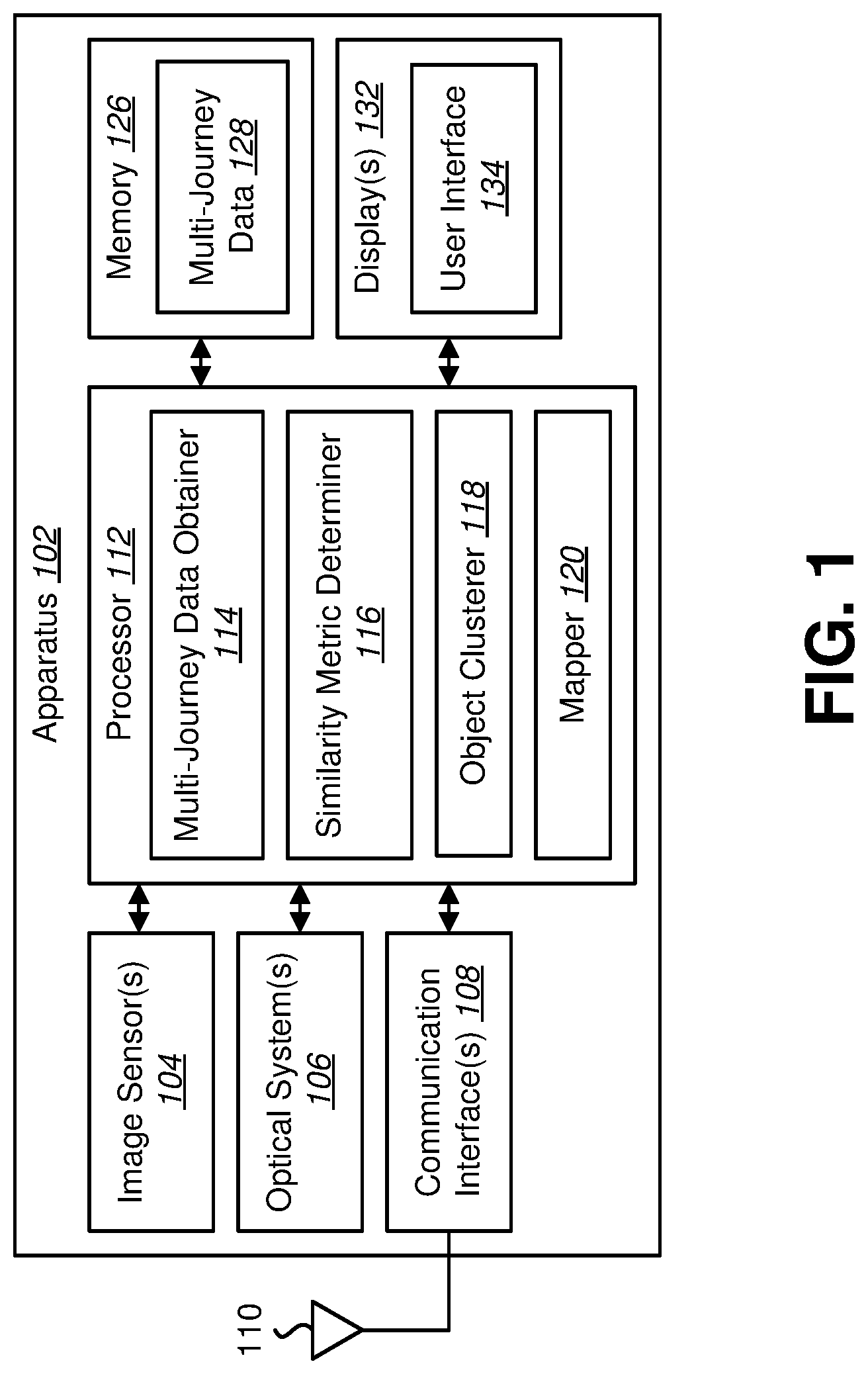 Patent US11776280 — Systems and methods for mapping based on multi-journey data — Figure 1