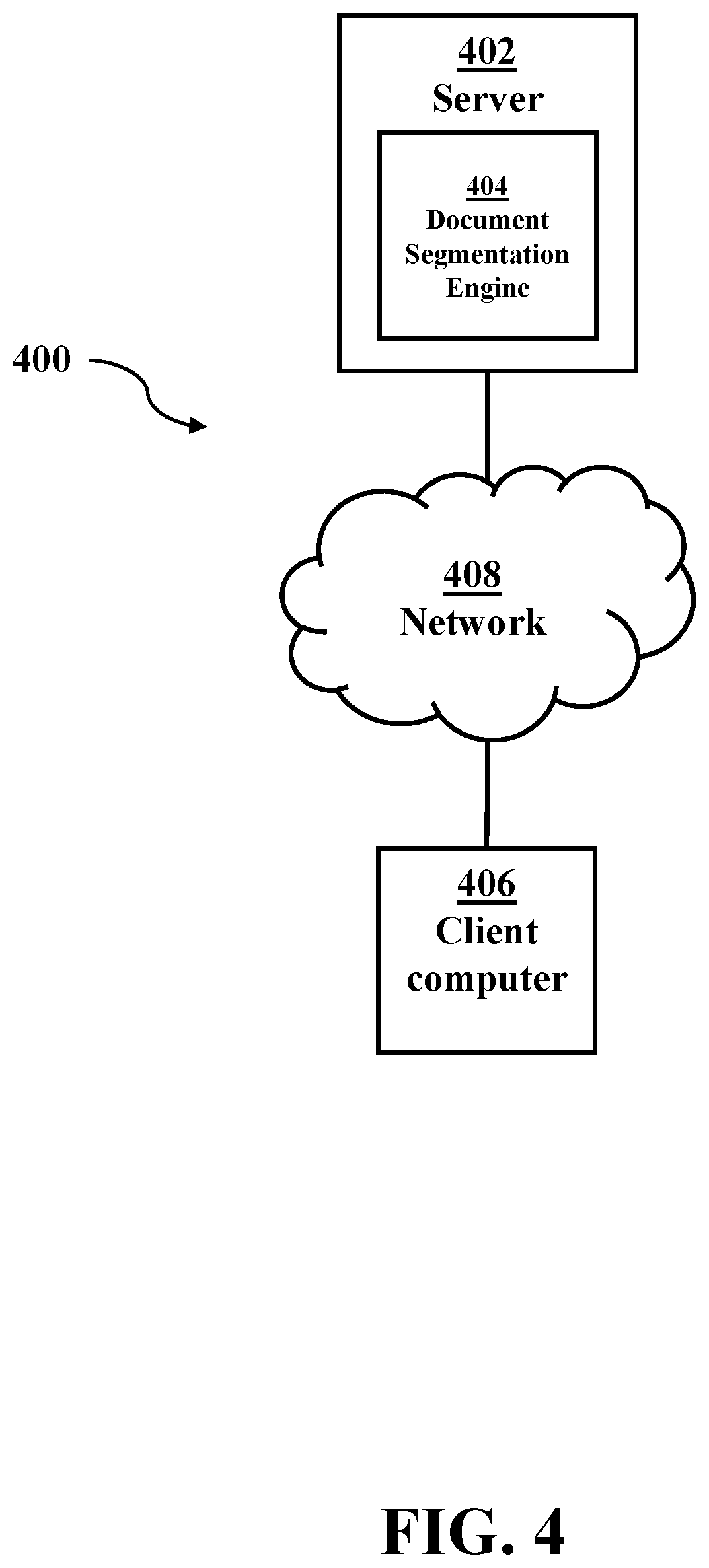 Patent US11776287 Figure 4 – Document segmentation for optical character recognition