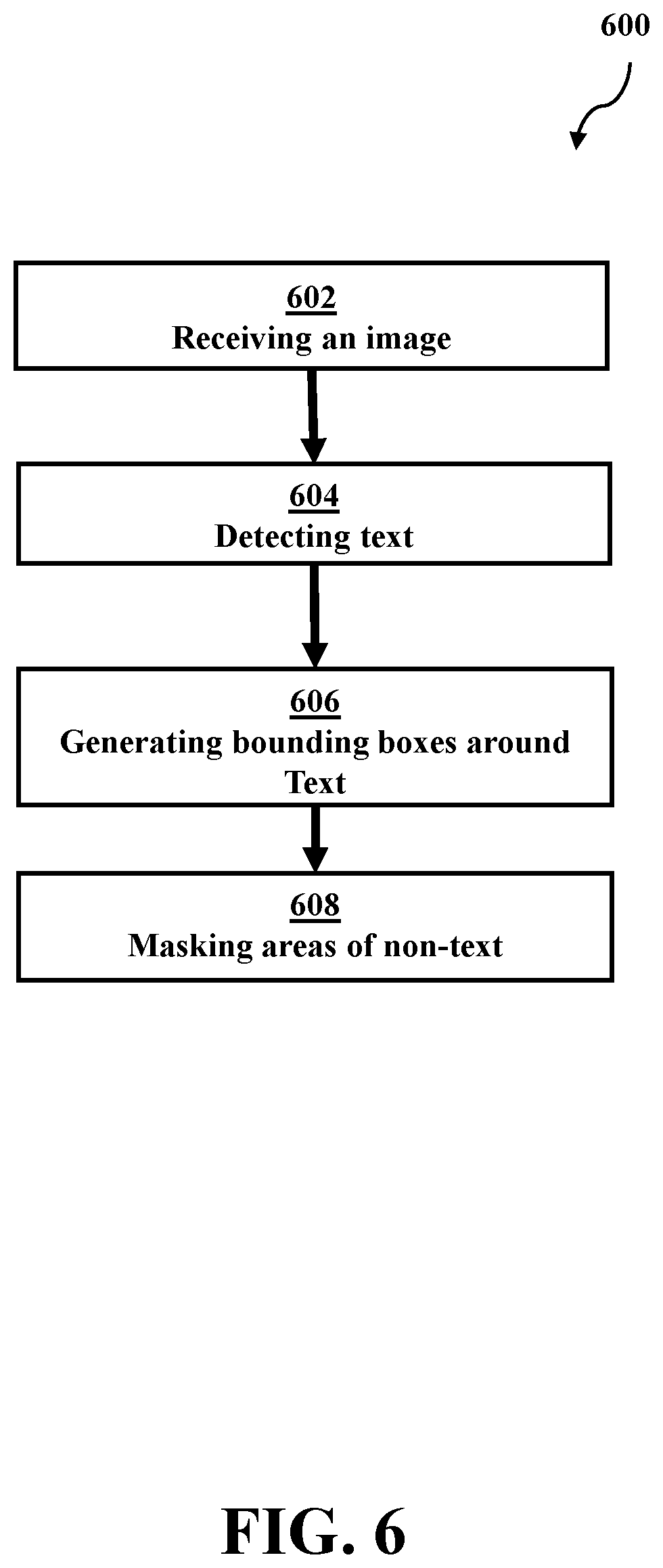 Patent US11776287 Figure 6 – Document segmentation for optical character recognition