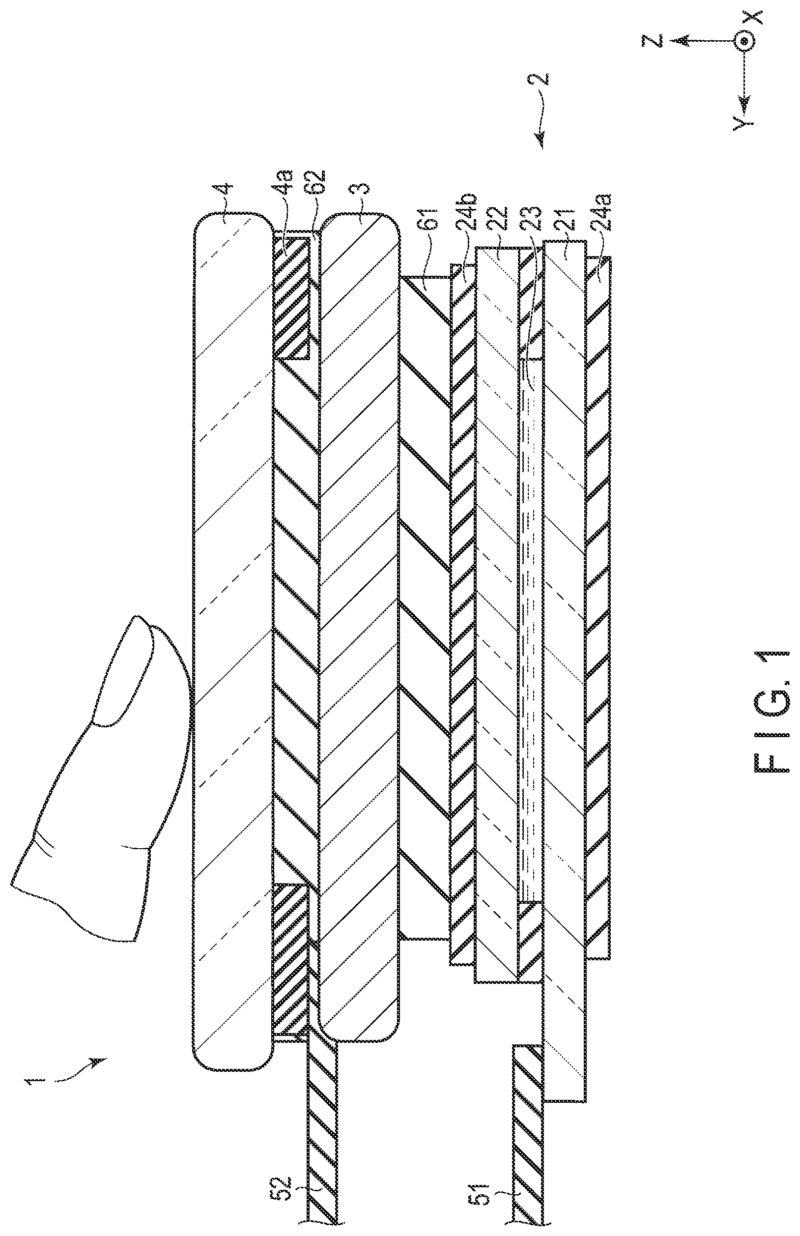 Patent US11776295 Figure 1 – Detection device with thin film transistors