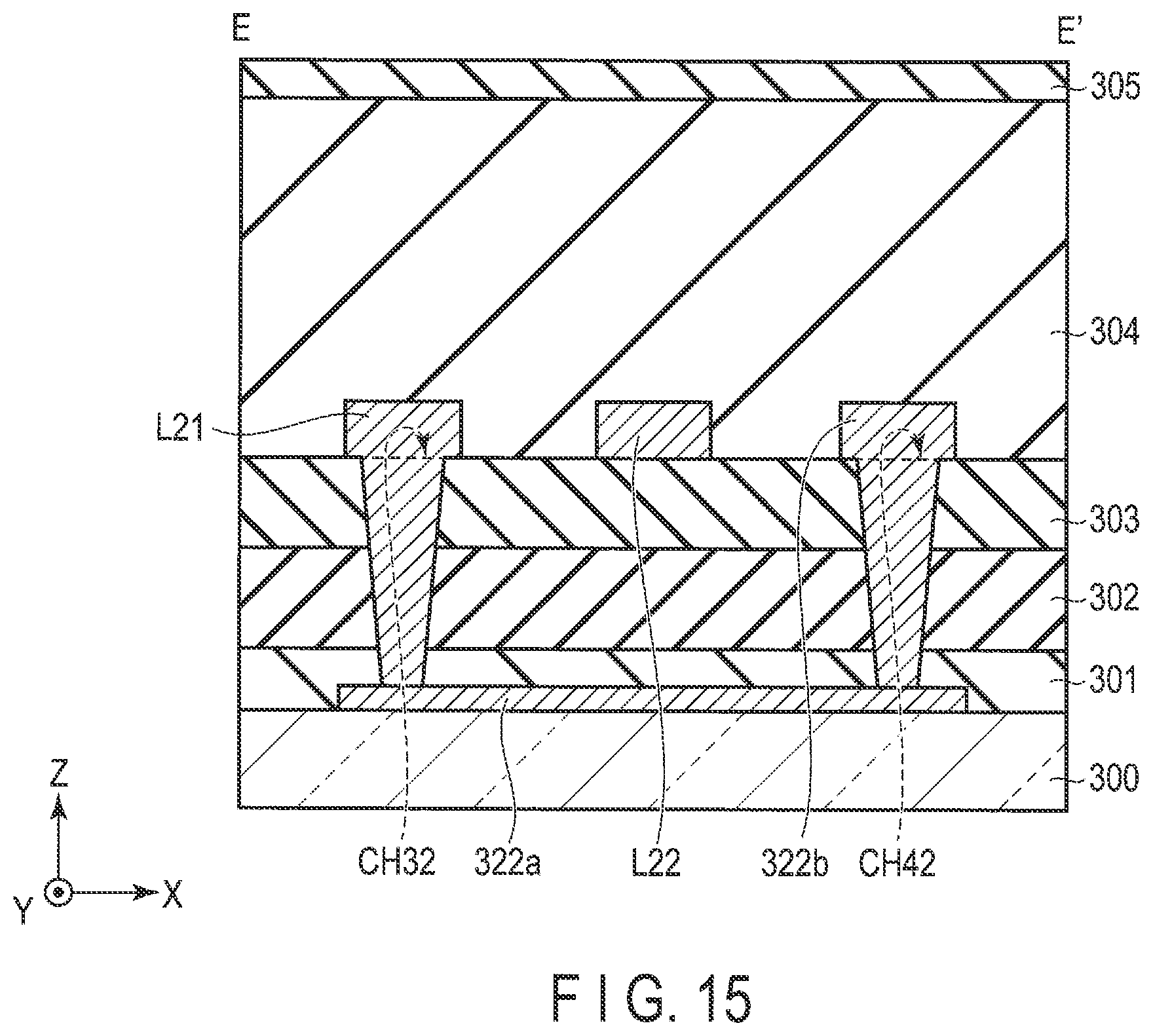 Patent US11776295 Figure 15 – Detection device with thin film transistors