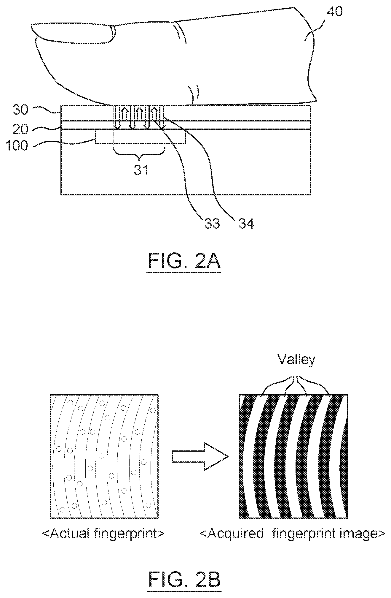 Patent US11776298 Figure 2 – Under display fingerprint sensor with improved contrast ratio
