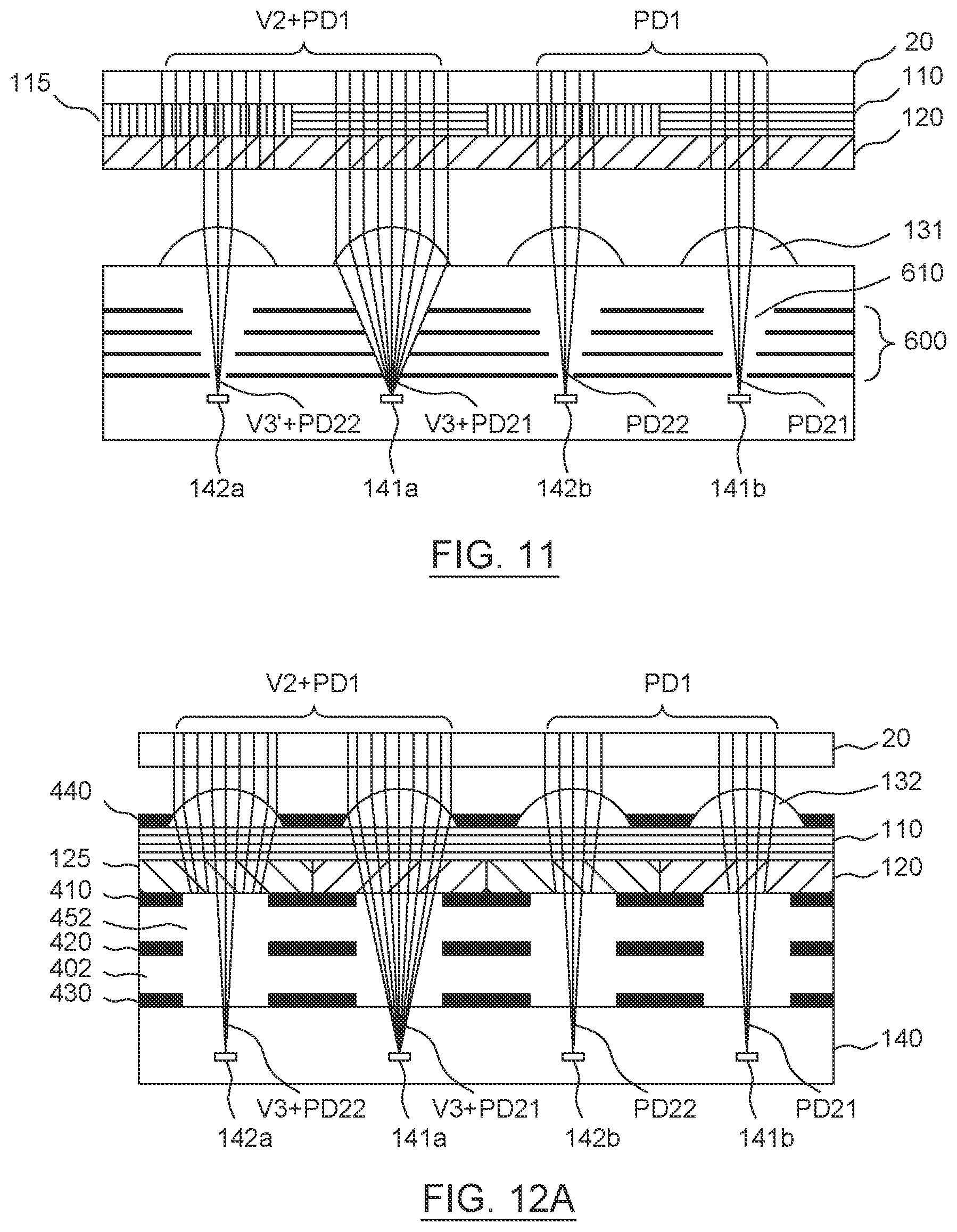 Patent US11776298 Figure 12 – Under display fingerprint sensor with improved contrast ratio