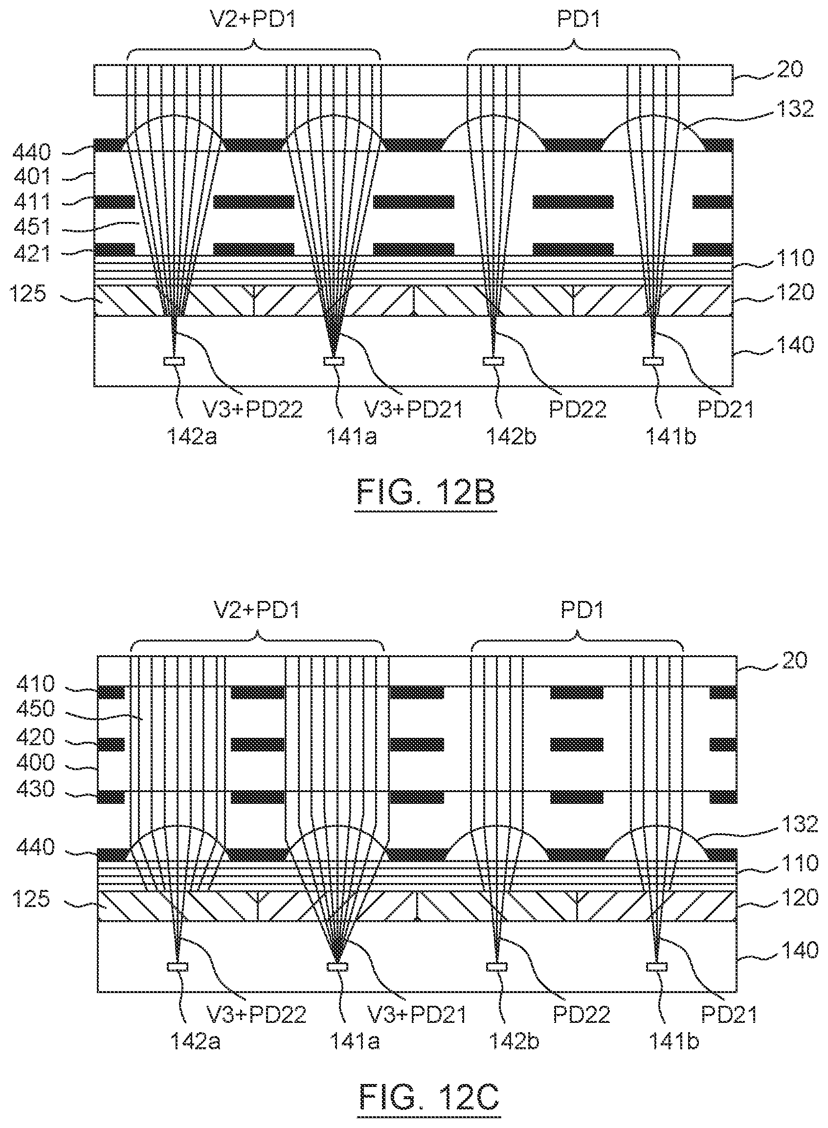 Patent US11776298 Figure 13 – Under display fingerprint sensor with improved contrast ratio