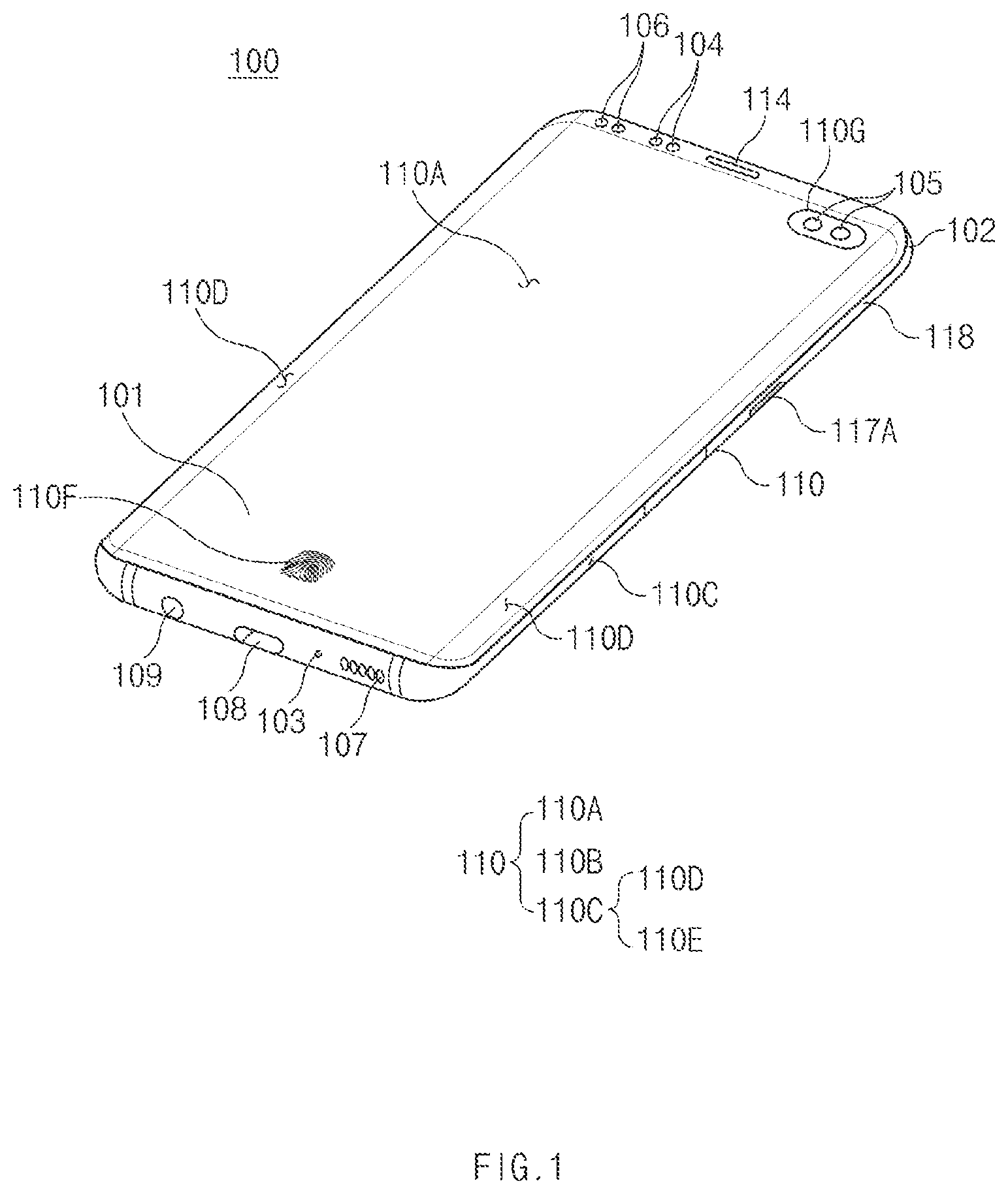 Patent US11776300 Figure 1 – Electronic device and method for obtaining biometric information thereof