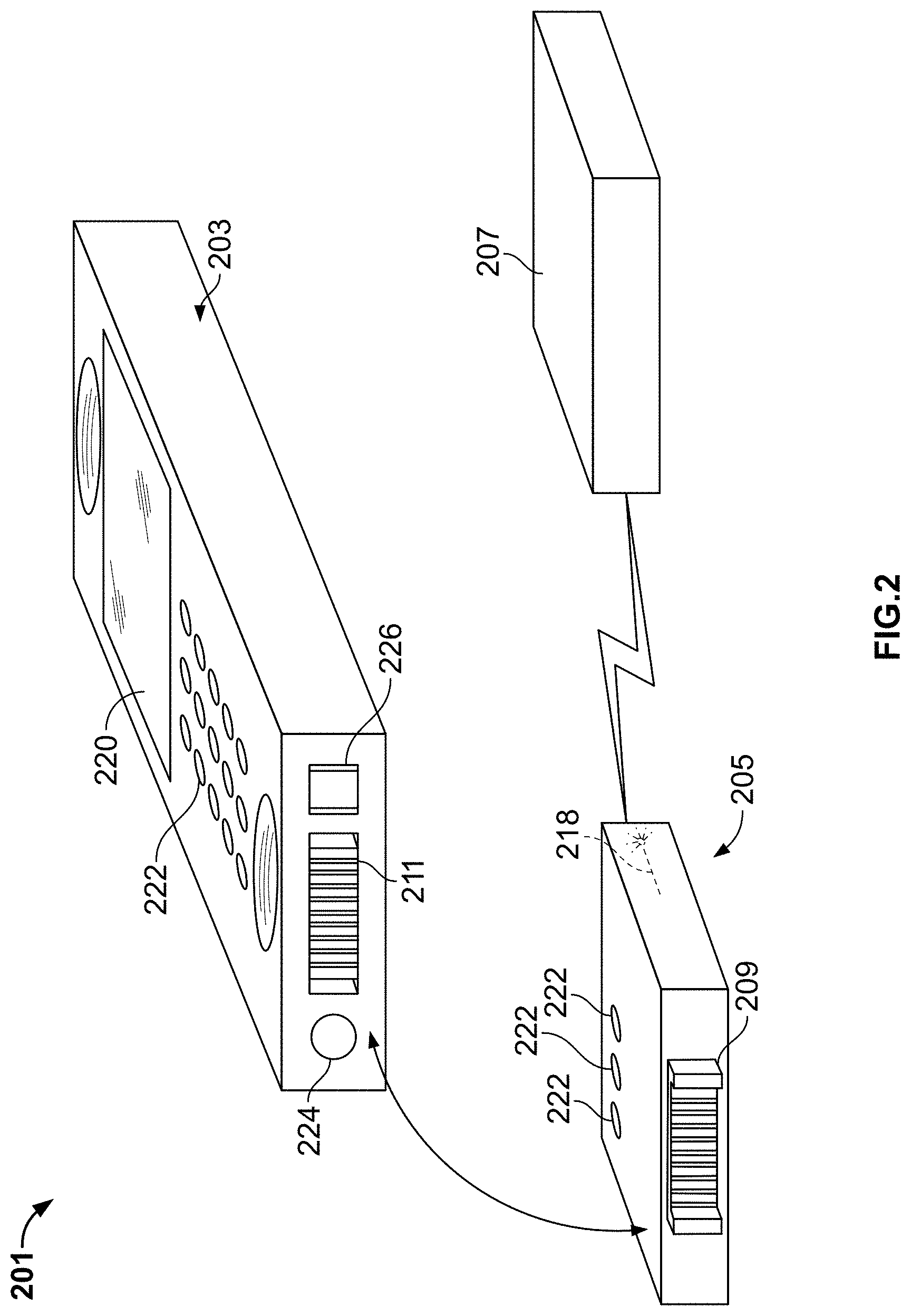 Patent US11776321 Figure 2 – Monitoring fitness using a mobile device