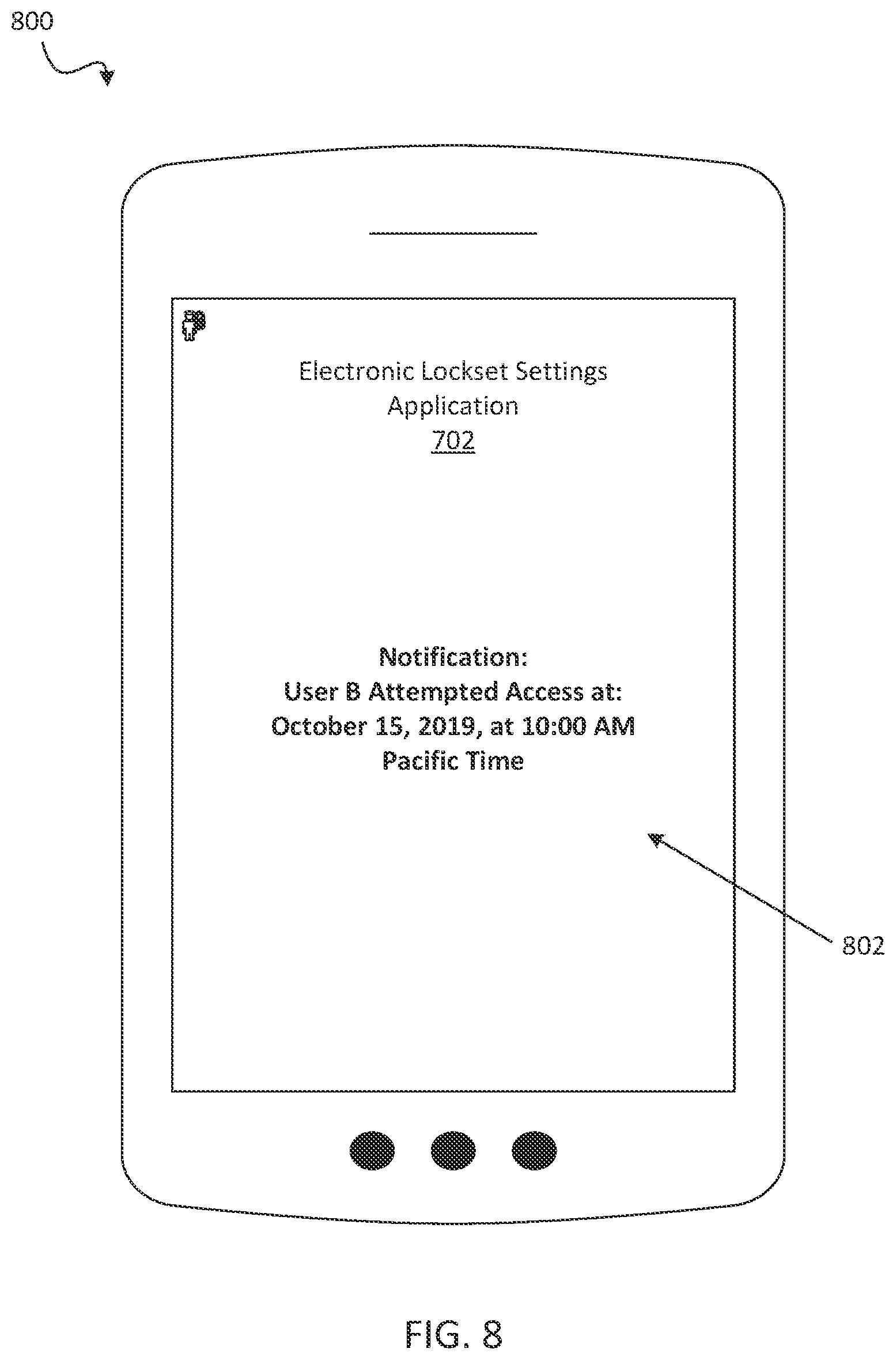 Patent US11776333 Figure 8 – Untrusted user management in electronic locks