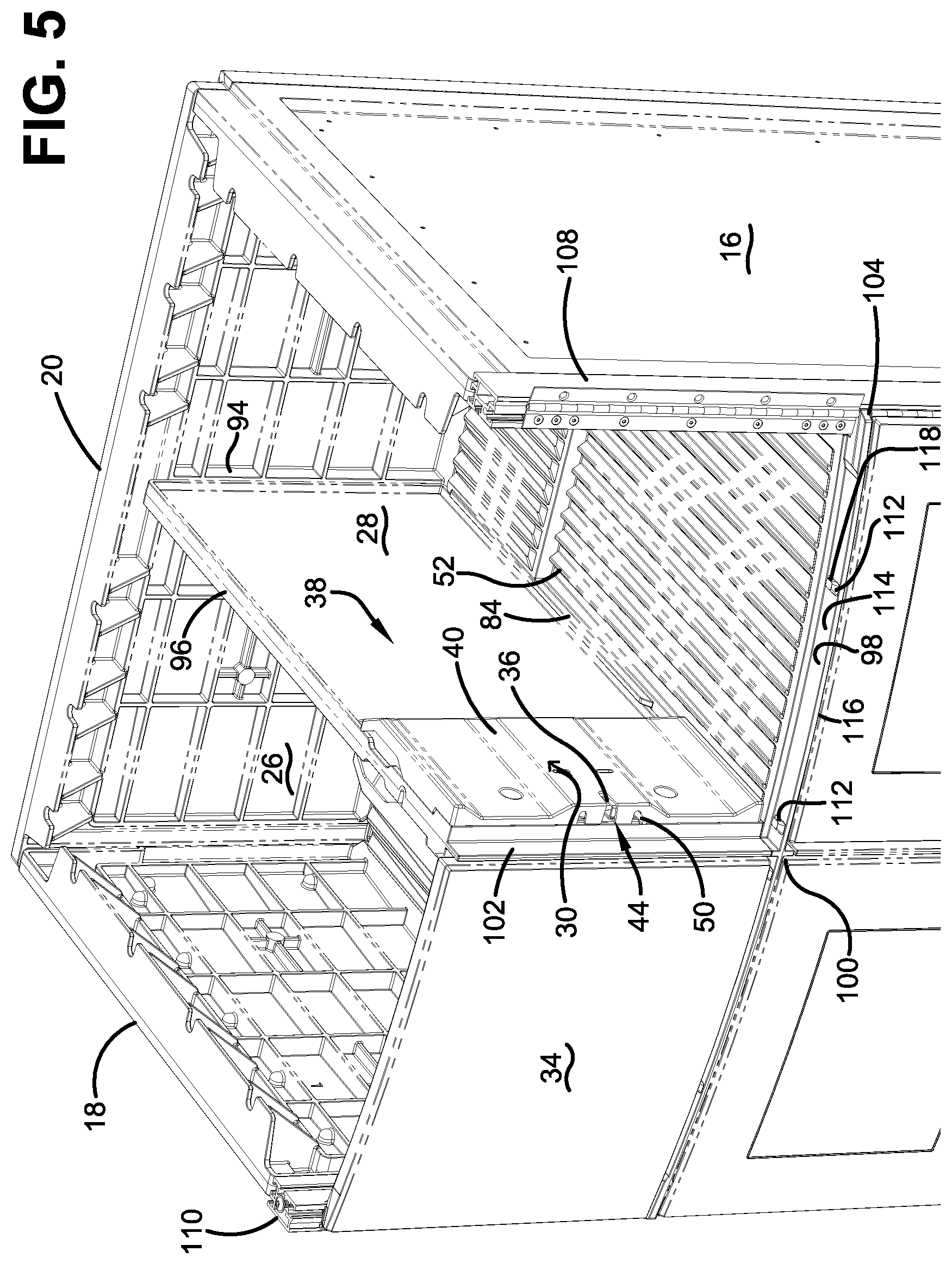 Patent US11776338 Figure 5 – System for parcel transport and tracking operated responsive to data bearing records