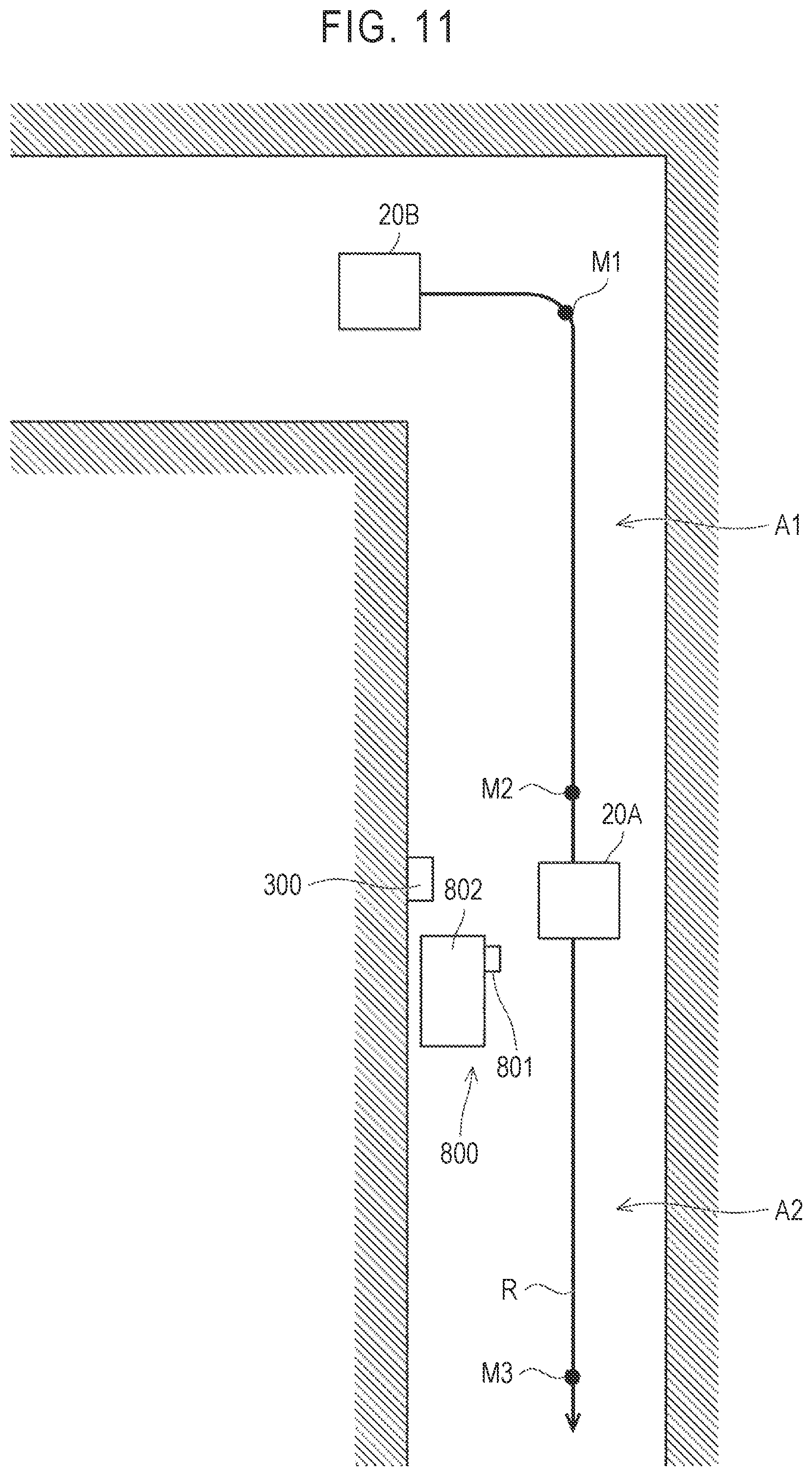 Patent US11776339 Figure 11 – Control system, control method, and computer readable medium for opening and closing a security gate