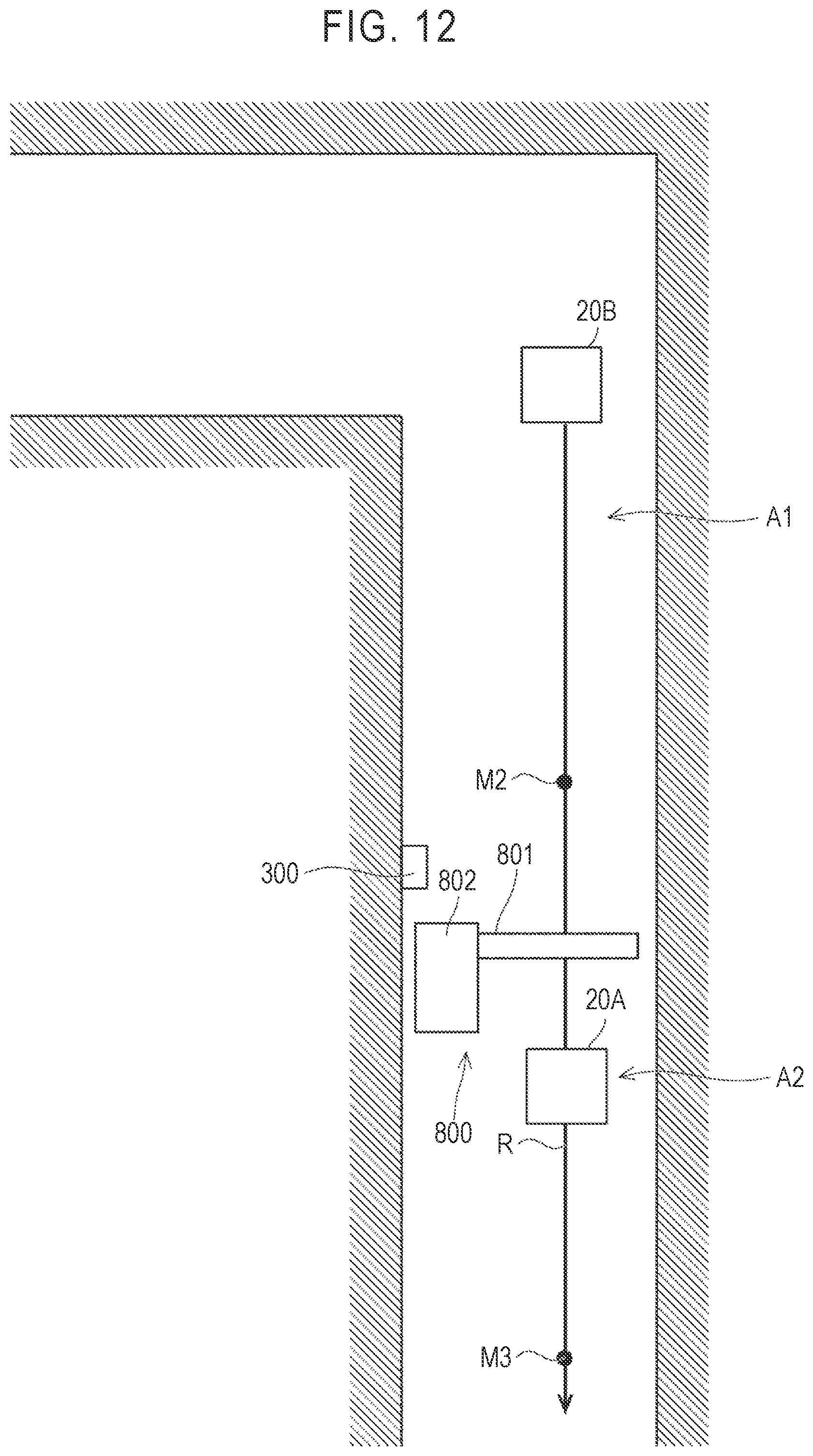 Patent US11776339 Figure 12 – Control system, control method, and computer readable medium for opening and closing a security gate